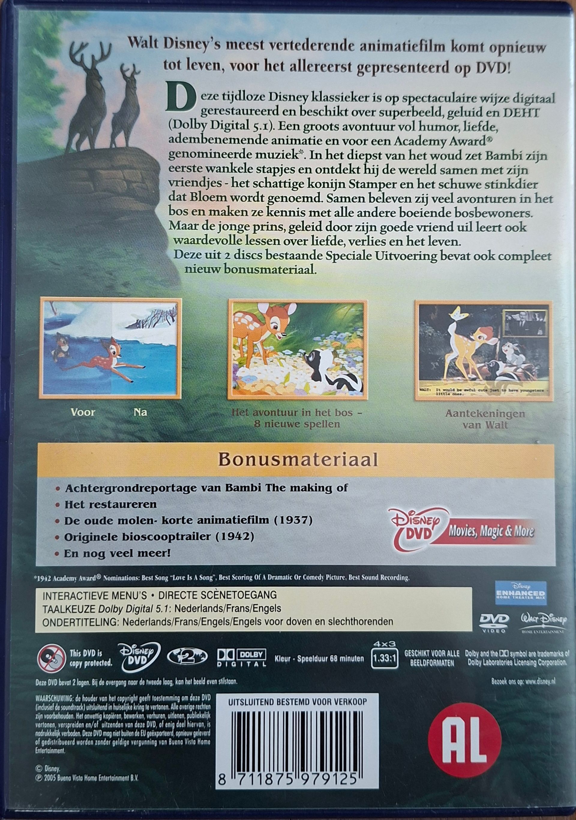 DVD Bambi - 2-disk speciale uitvoering - Walt Disney