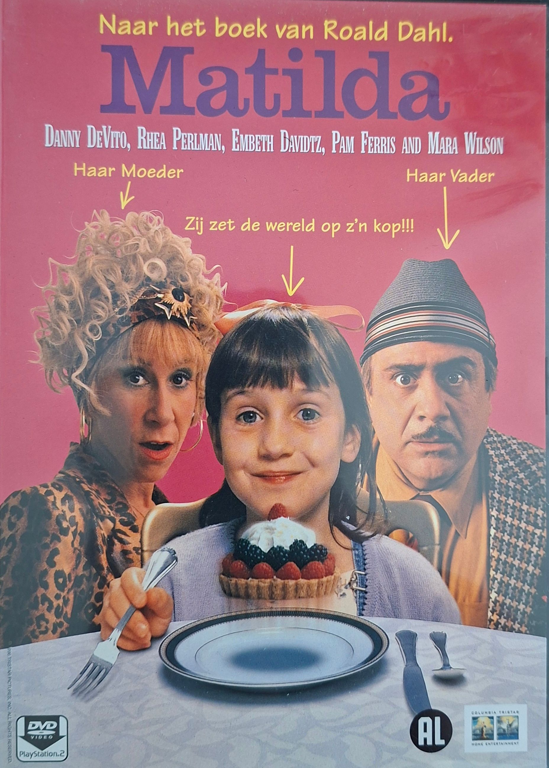 DVD Matilda, naar het boek van Roald Dahl
