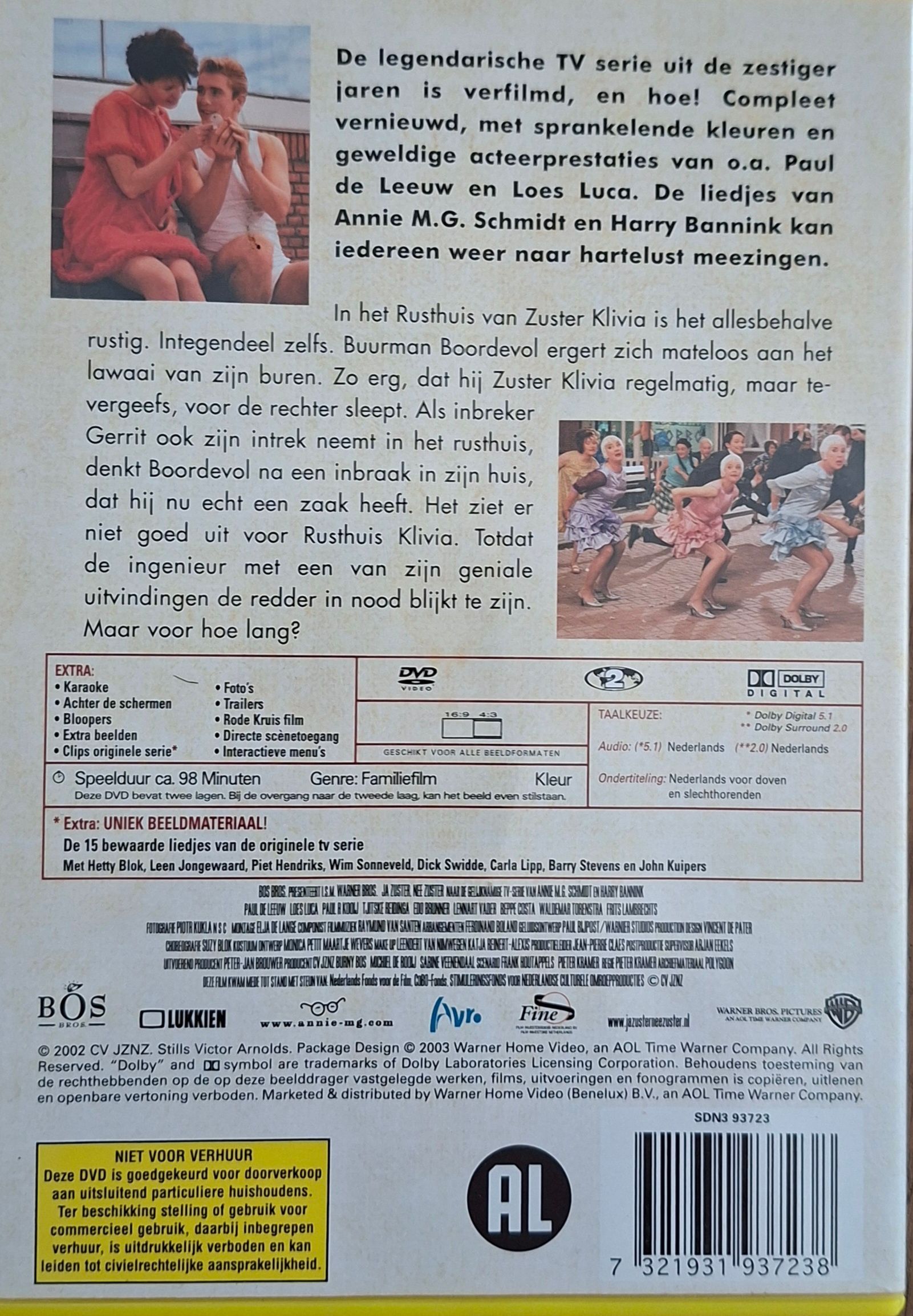 DVD Ja Zuster, Nee Zuster