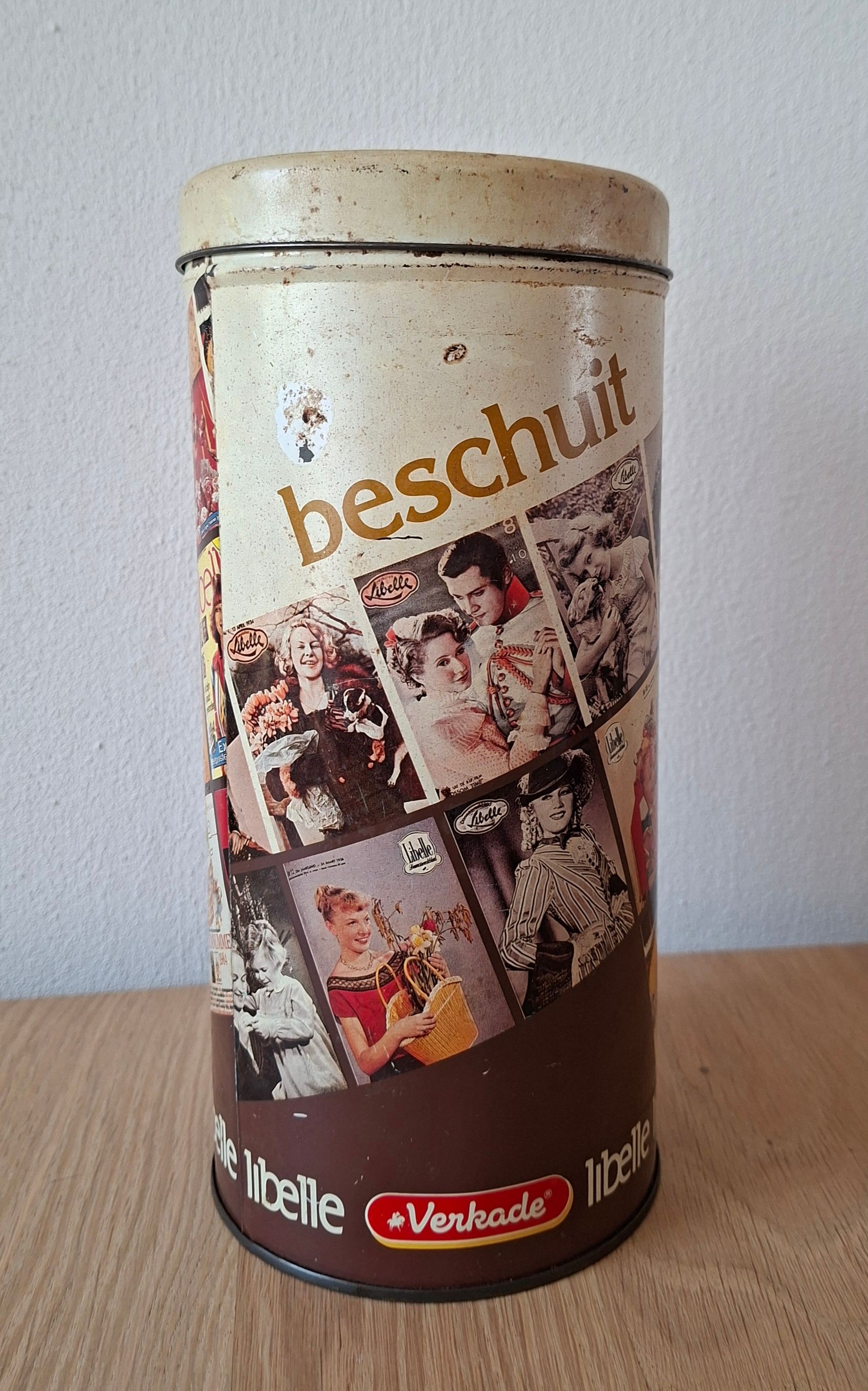 Vintage Verkade Libelle beschuitbus