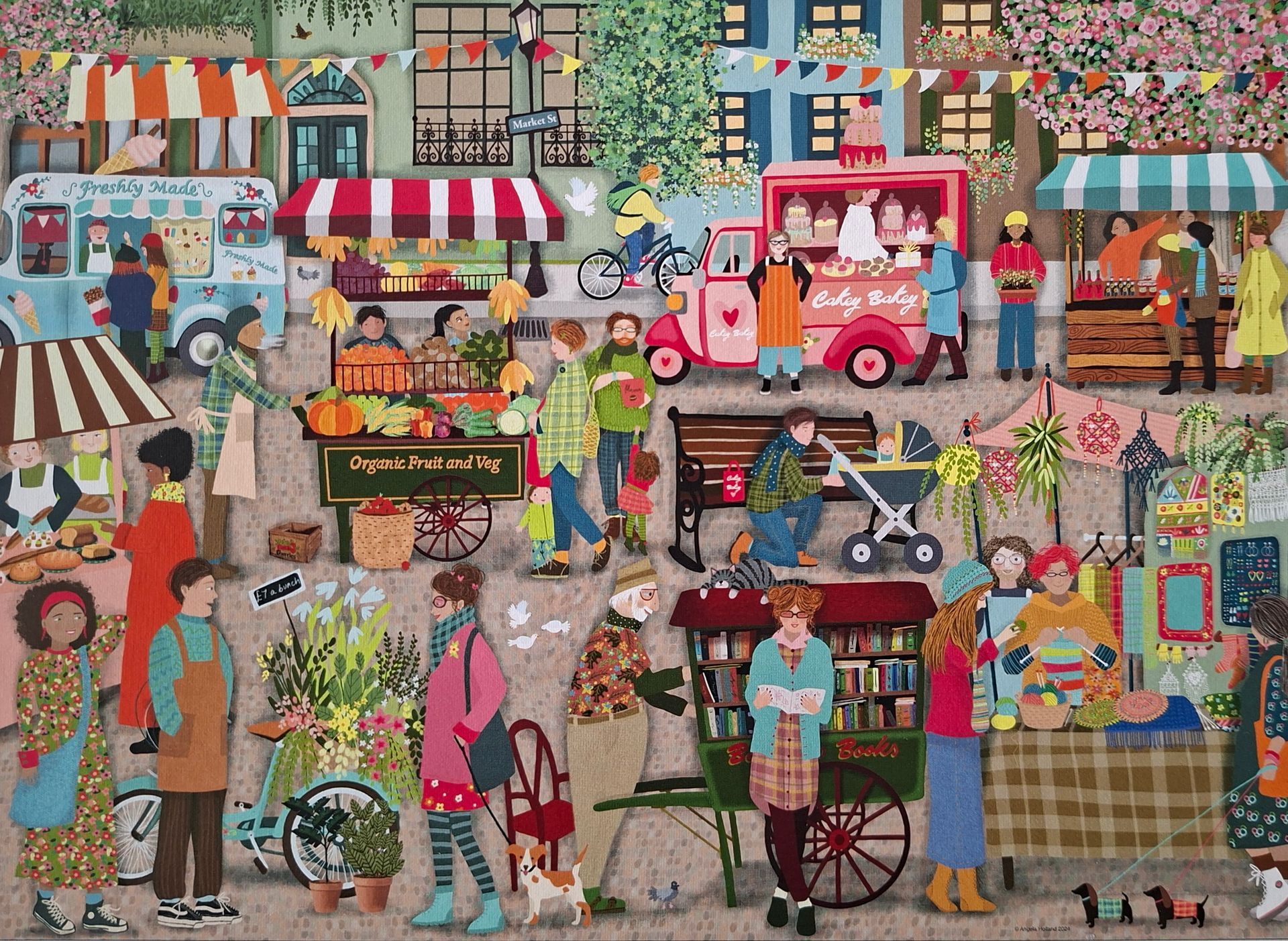 Ravensburger legpuzzel - Street Market - 1000 stukjes