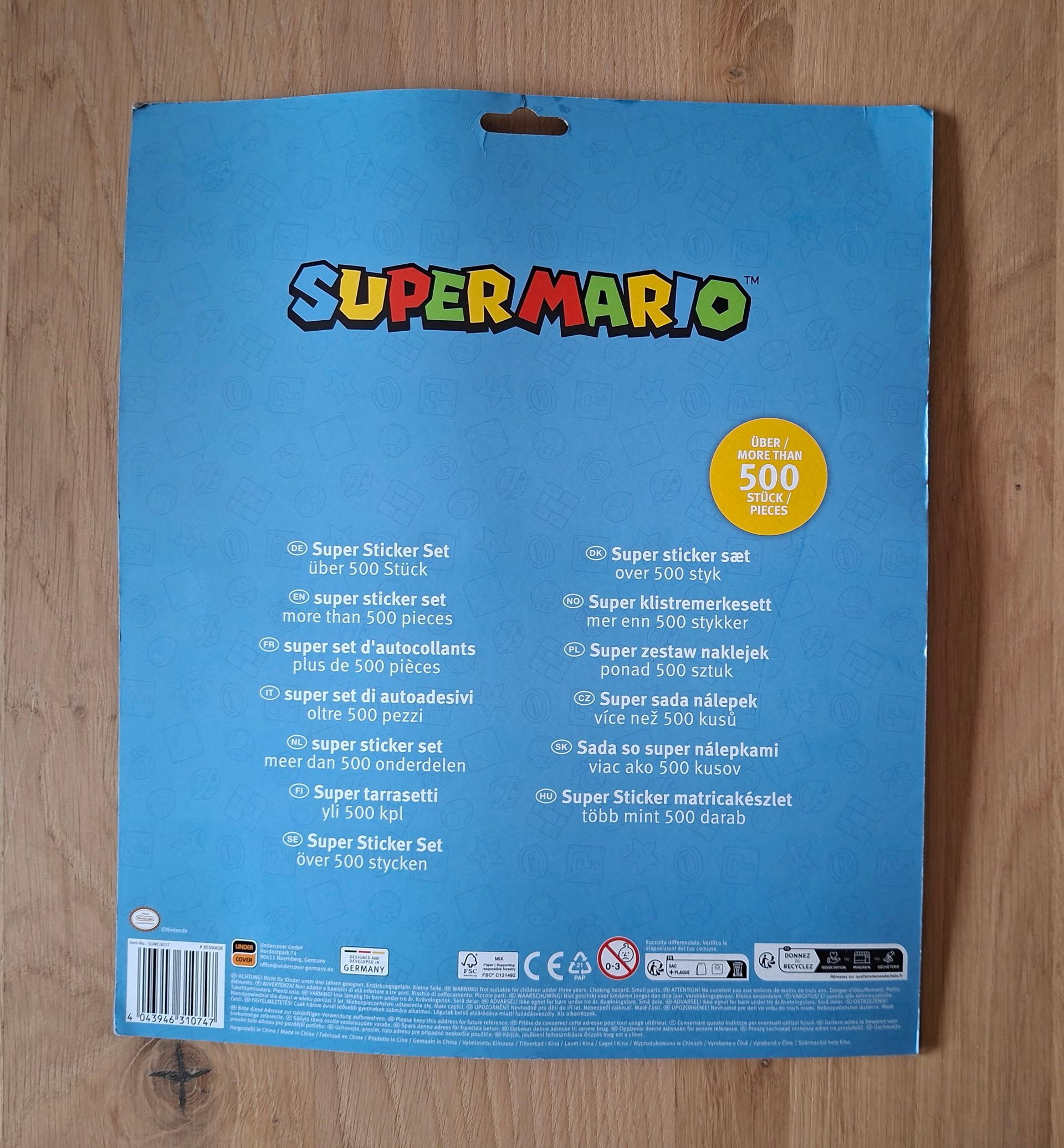 Super Mario Super Stickerset - 500 stickers