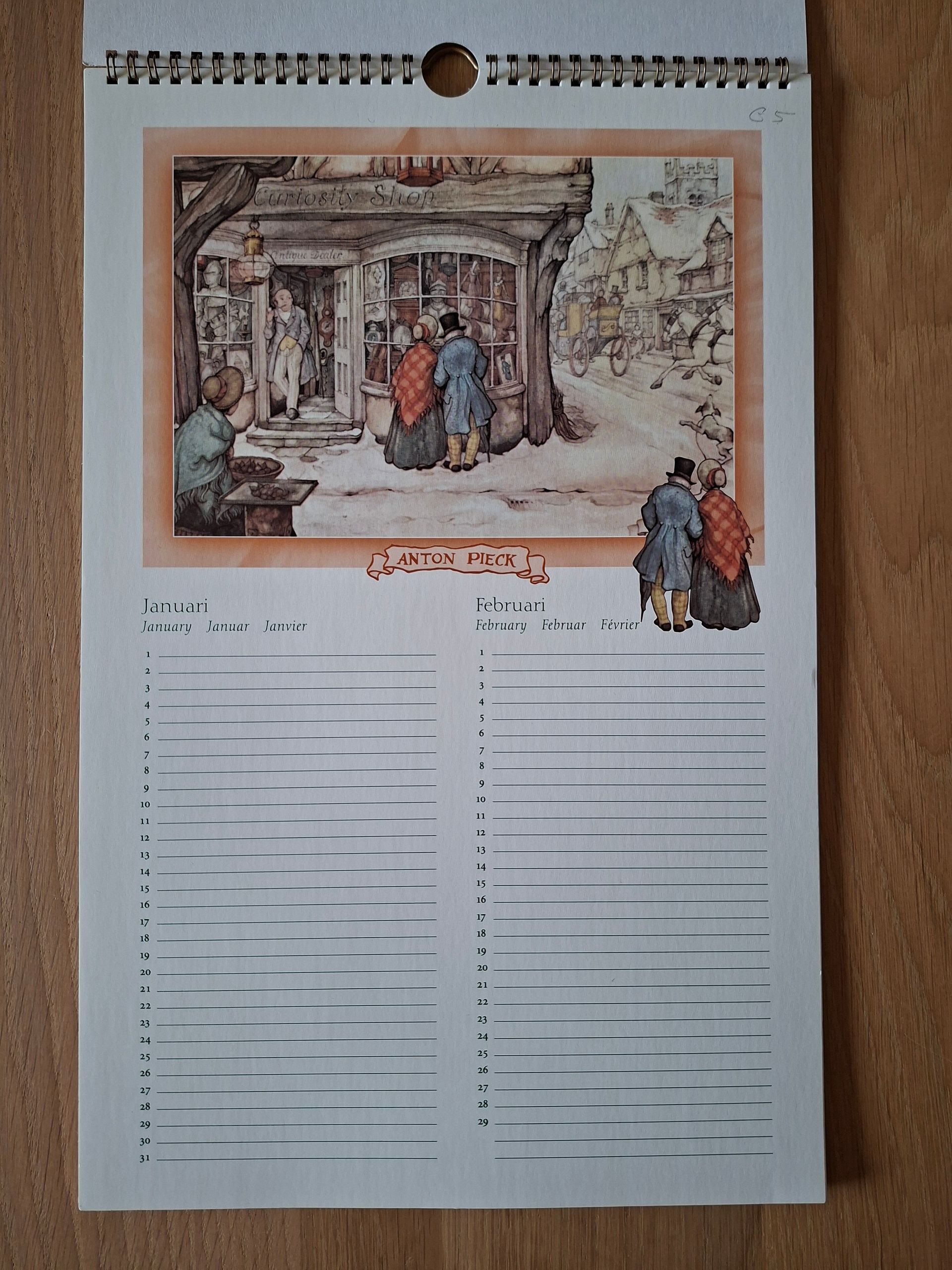 Verjaardagskalender Anton Pieck