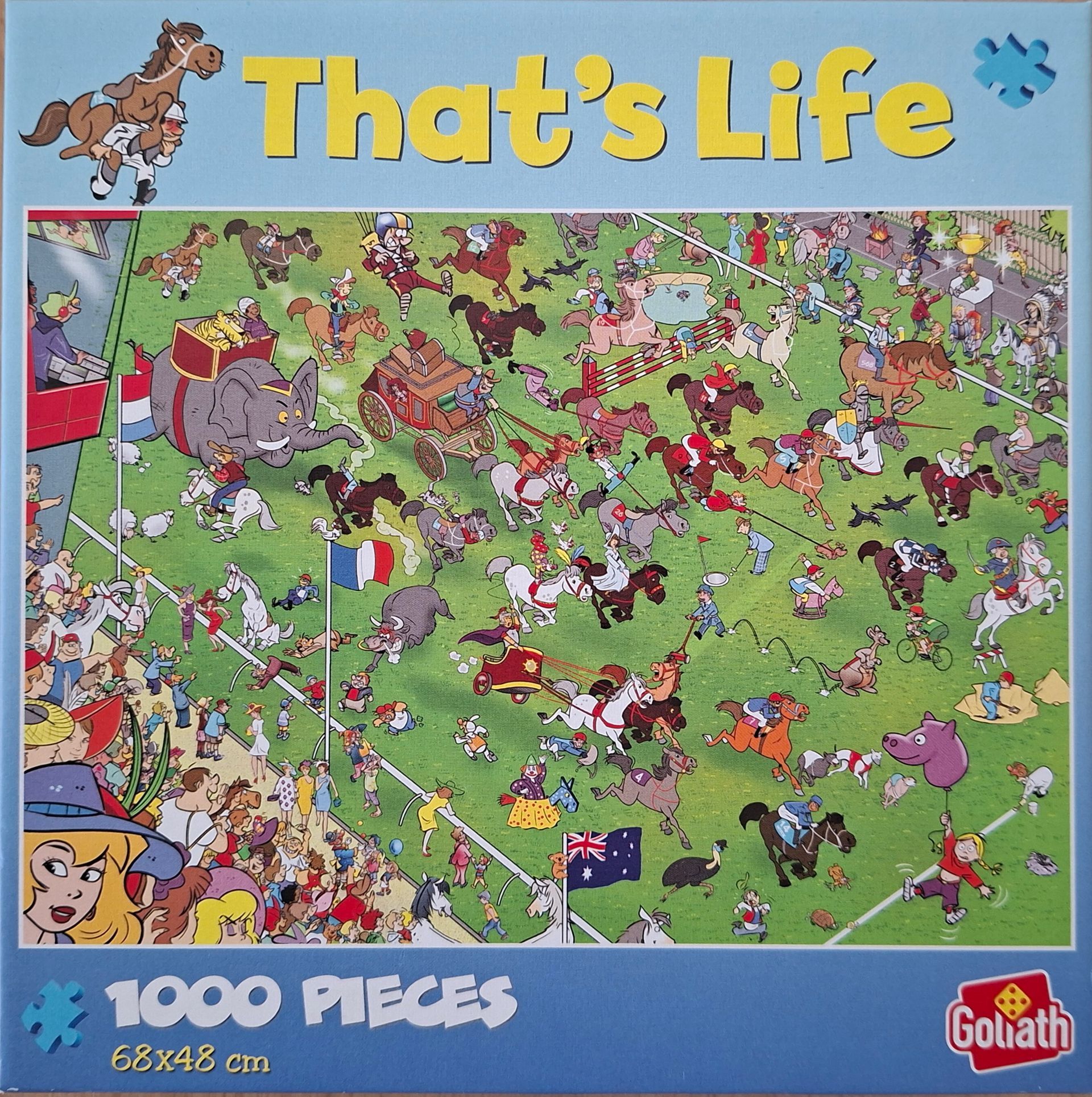 Goliath That's Life legpuzzel - Paardenrace - 1000 stukjes