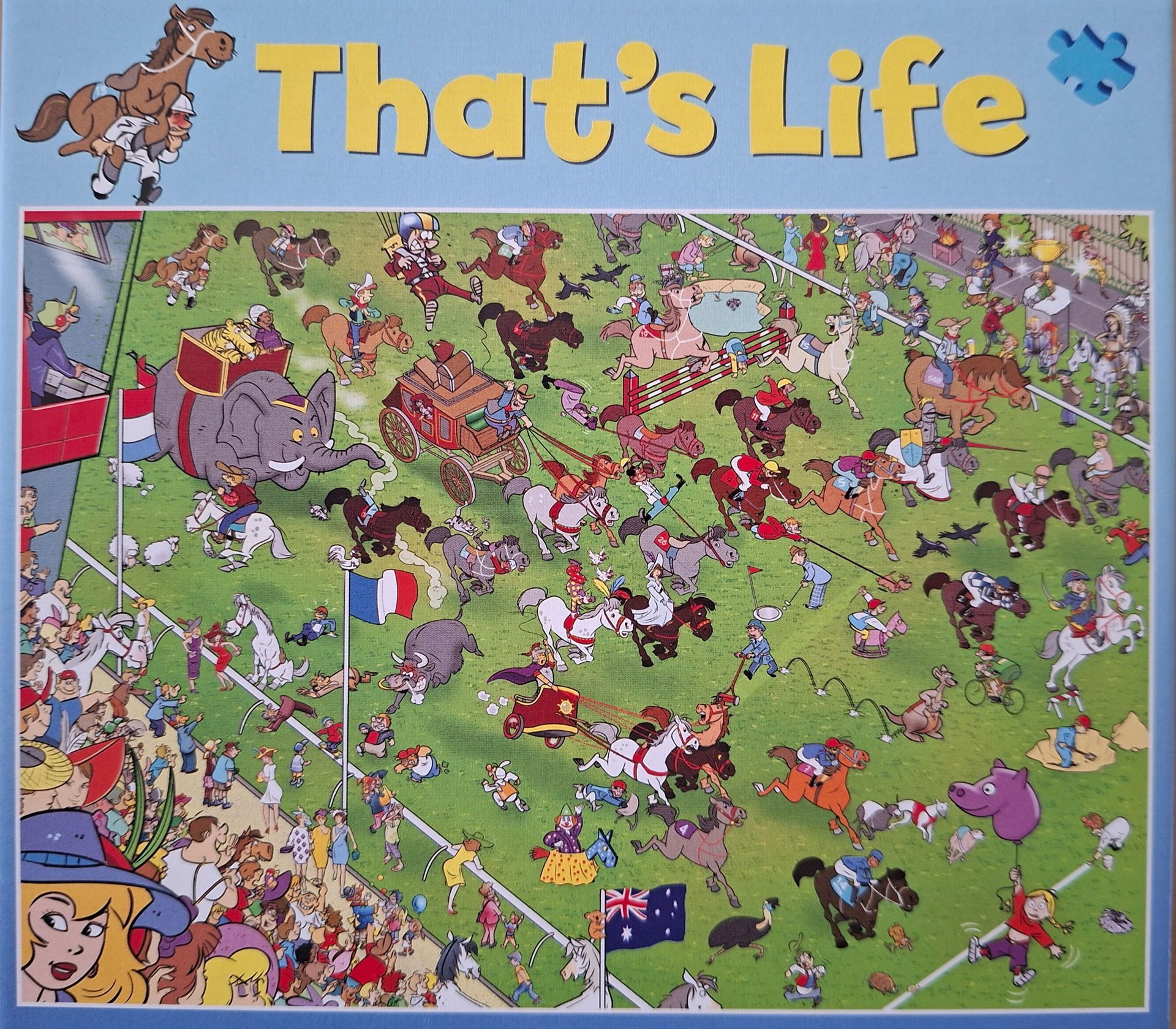 Goliath That's Life legpuzzel - Paardenrace - 1000 stukjes