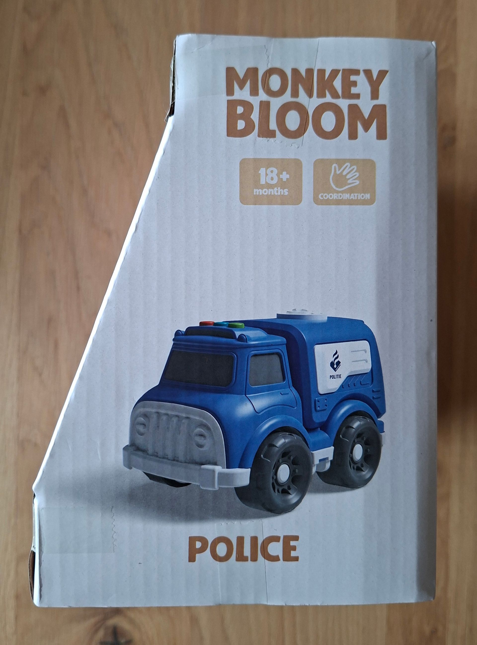 Monkey Bloom recue crew vehicles - politiewagen - Ruby Toys