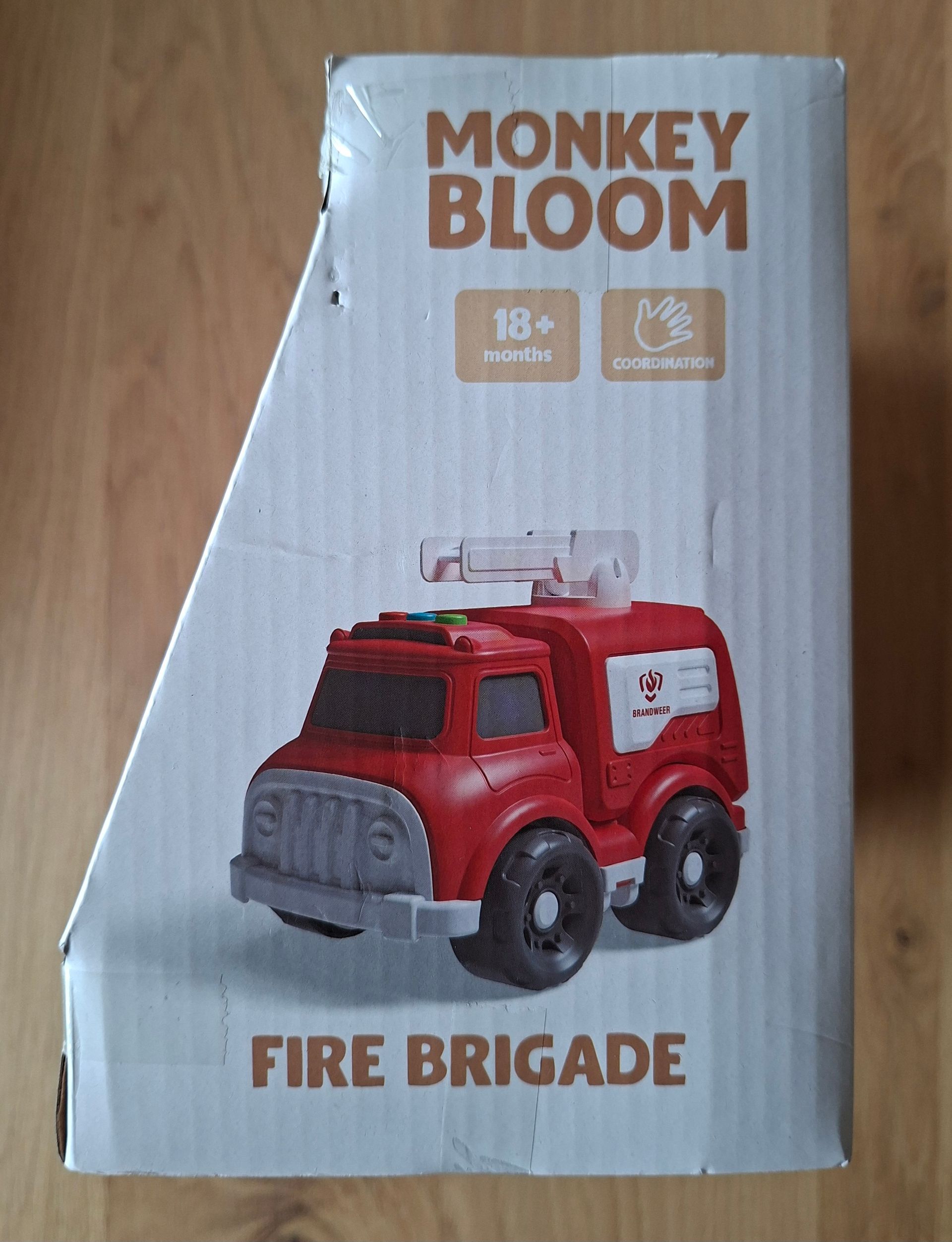 Monkey Bloom rescue crew vehicles - brandweerwagen - Ruby Toys