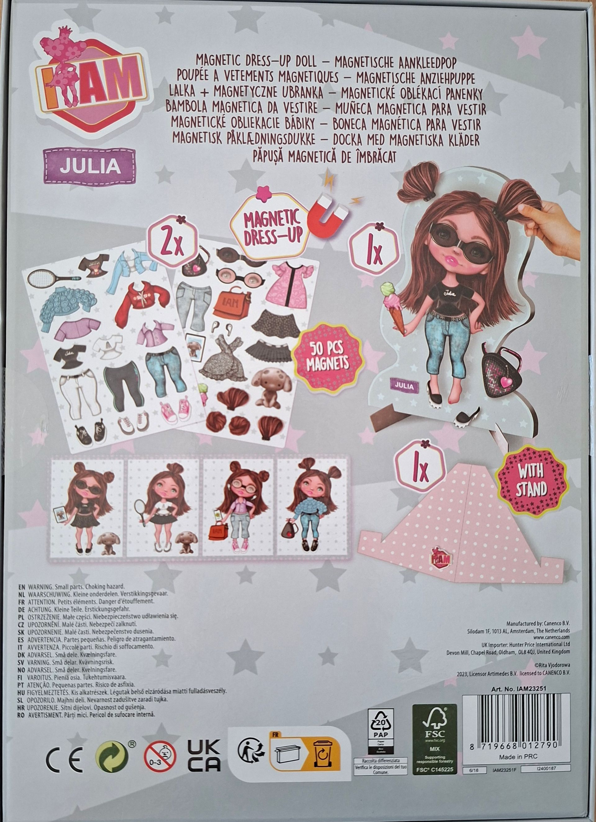 I AM magnetische aankleedpop - Julia - Canenco