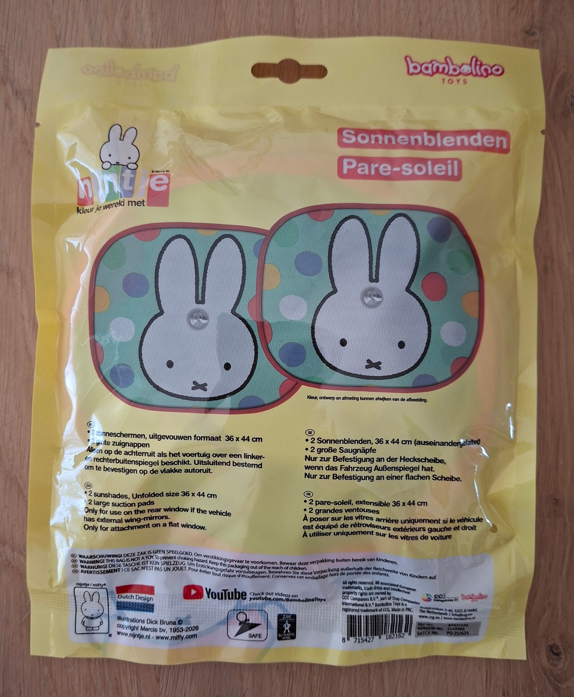 Nijntje autozonneschermen - Bambolino Toys