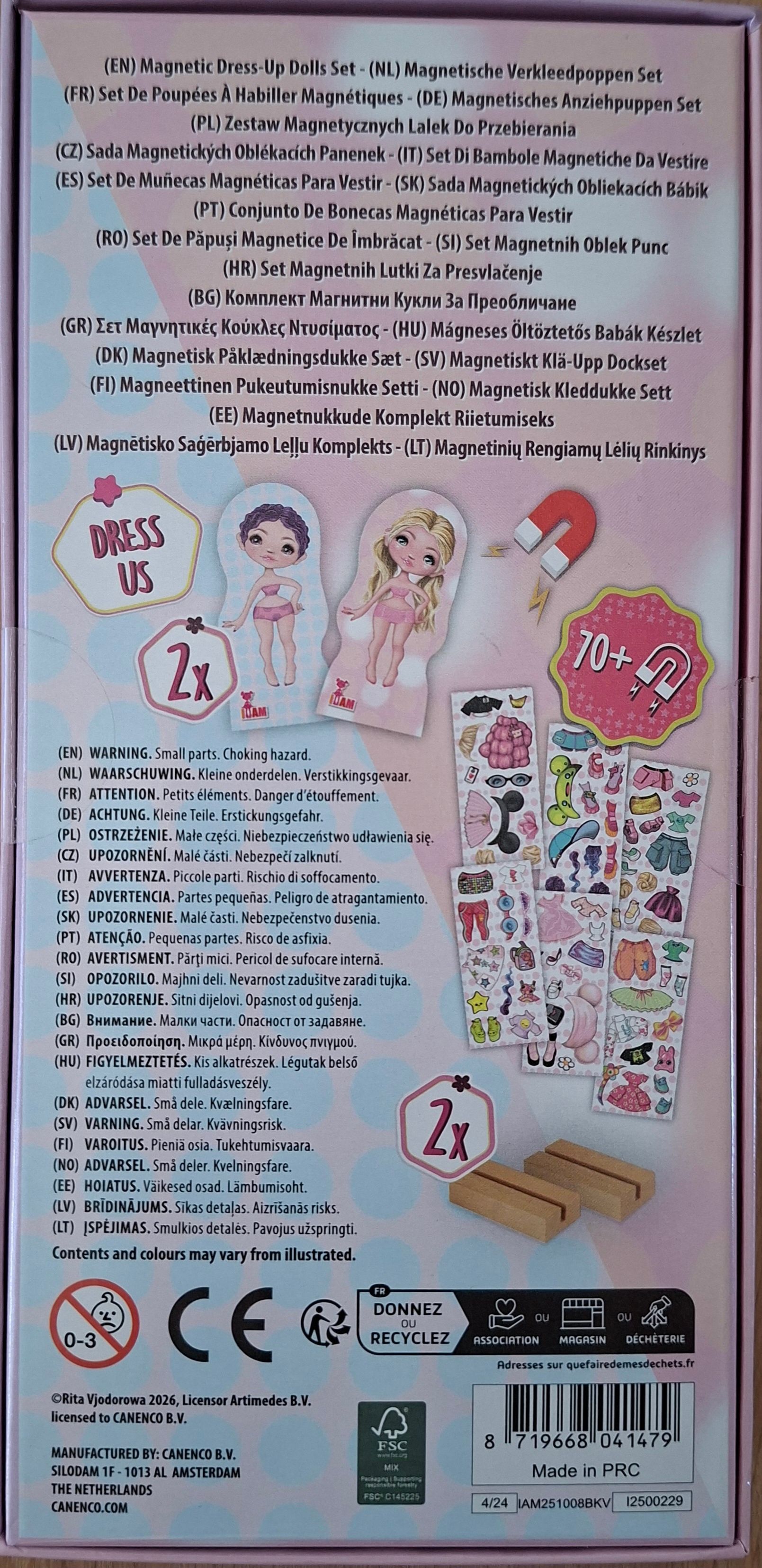 I AM magnetische aankleedpoppen - Zora en Emma - Canenco