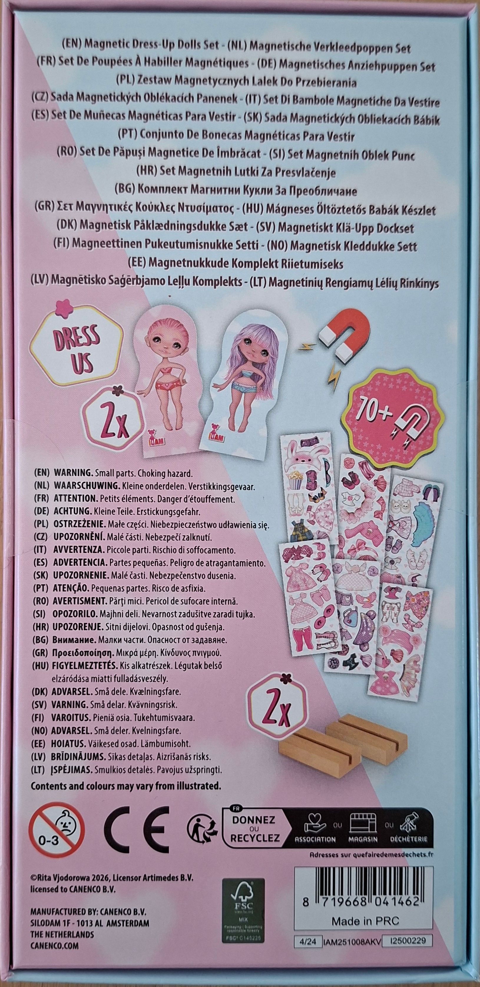 I AM magnetische aankleedpoppen - Rosa en Angel - Canenco