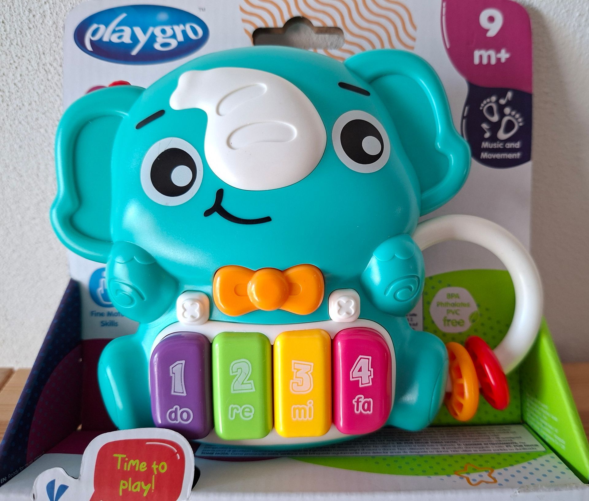 Playgro Elly's Melody Piano - rammelaar met licht en geluid