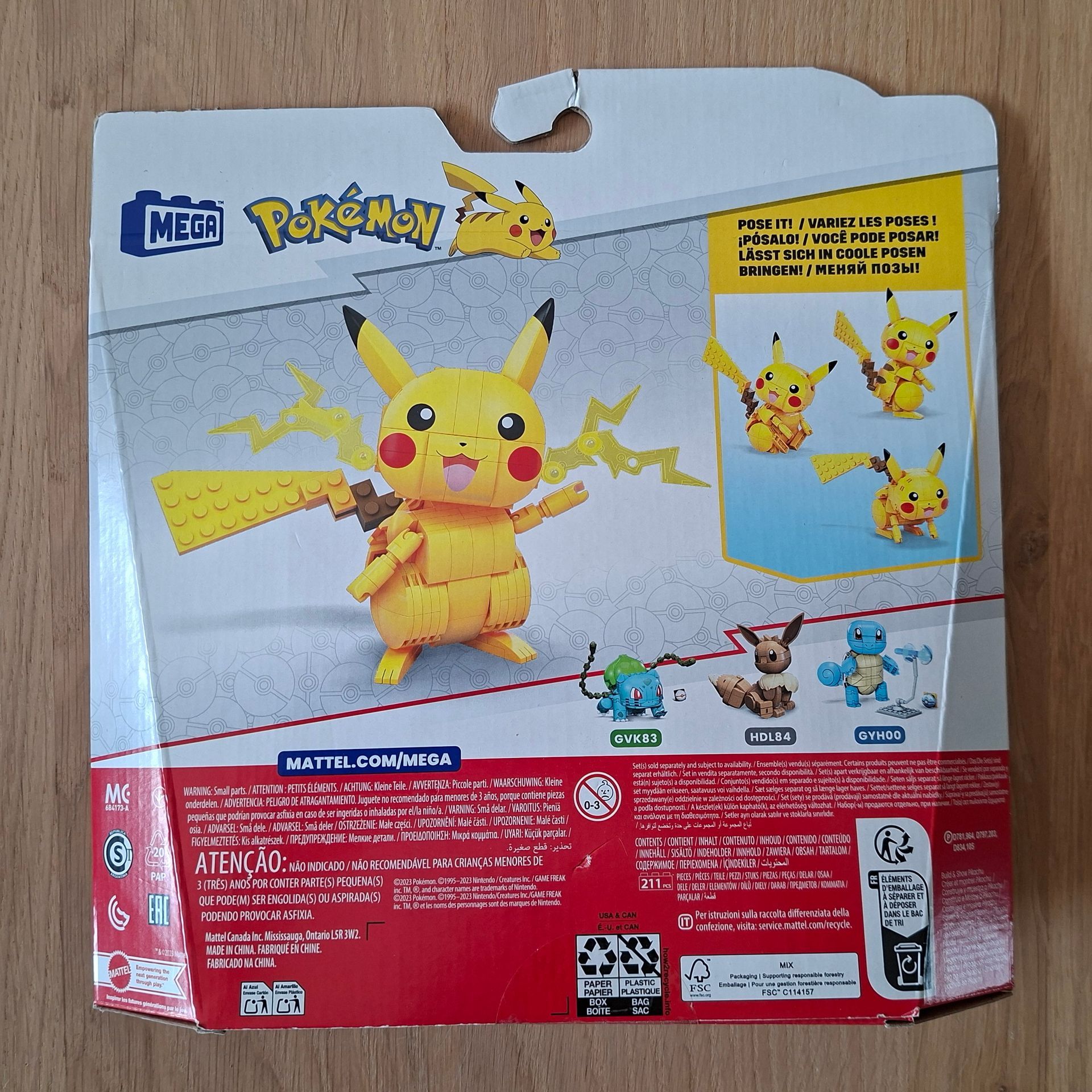 MEGA Pokemon Build & Show Pikachu - artikelnummer GMD31
