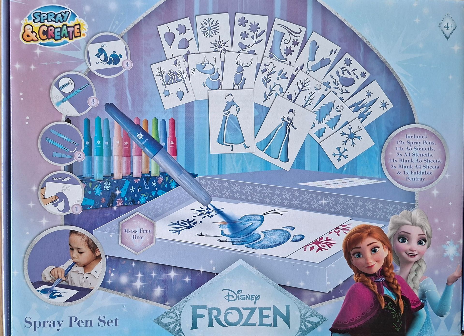 Spray & Create - Spray Pen Set - Frozen (Disney) - Canenco
