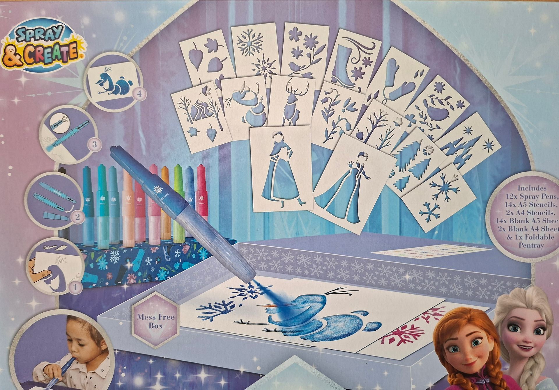 Spray & Create - Spray Pen Set - Frozen (Disney) - Canenco