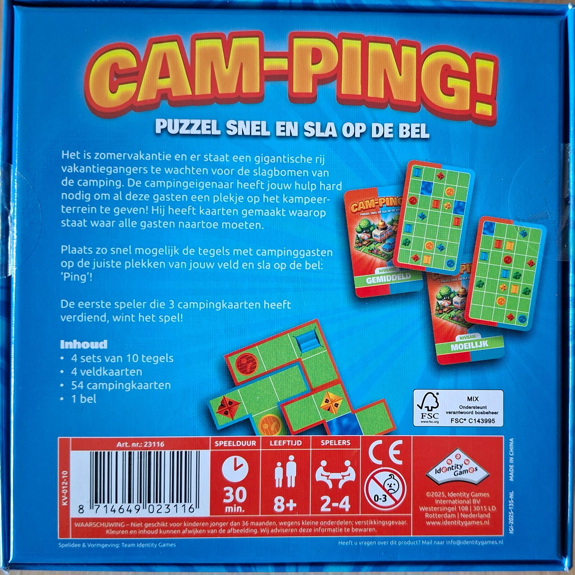 CAM-PING! vakantiespel - Identity Games