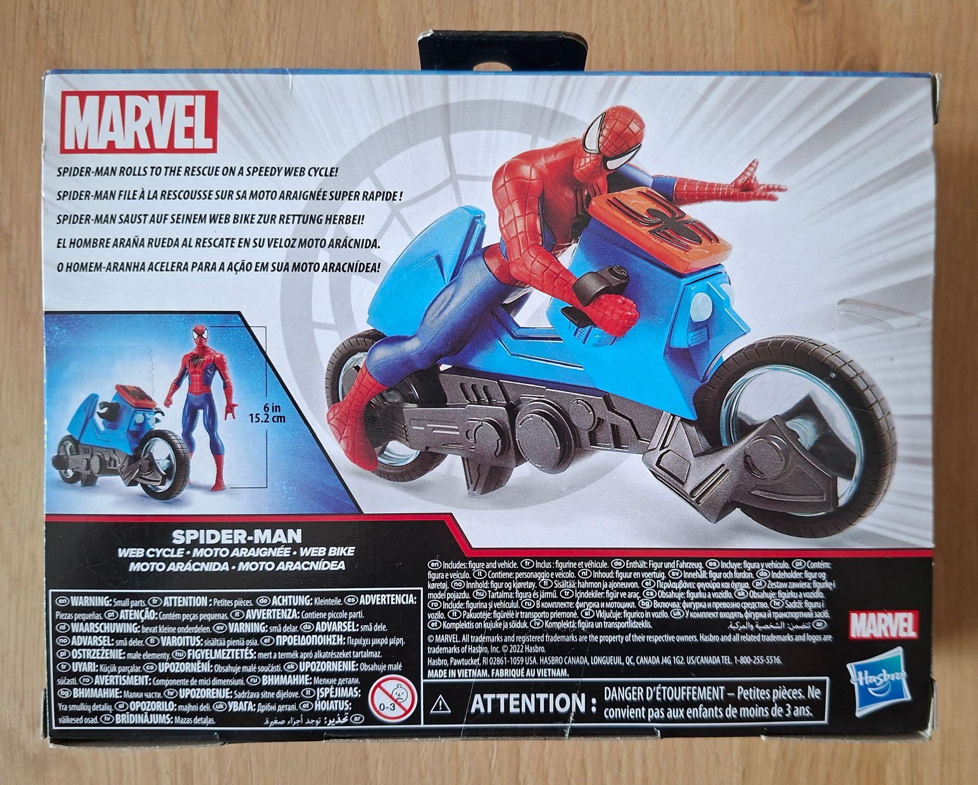 Marval Spider-Man Web Cycle speelgoedset - artikelnummer F5074 - Hasbro