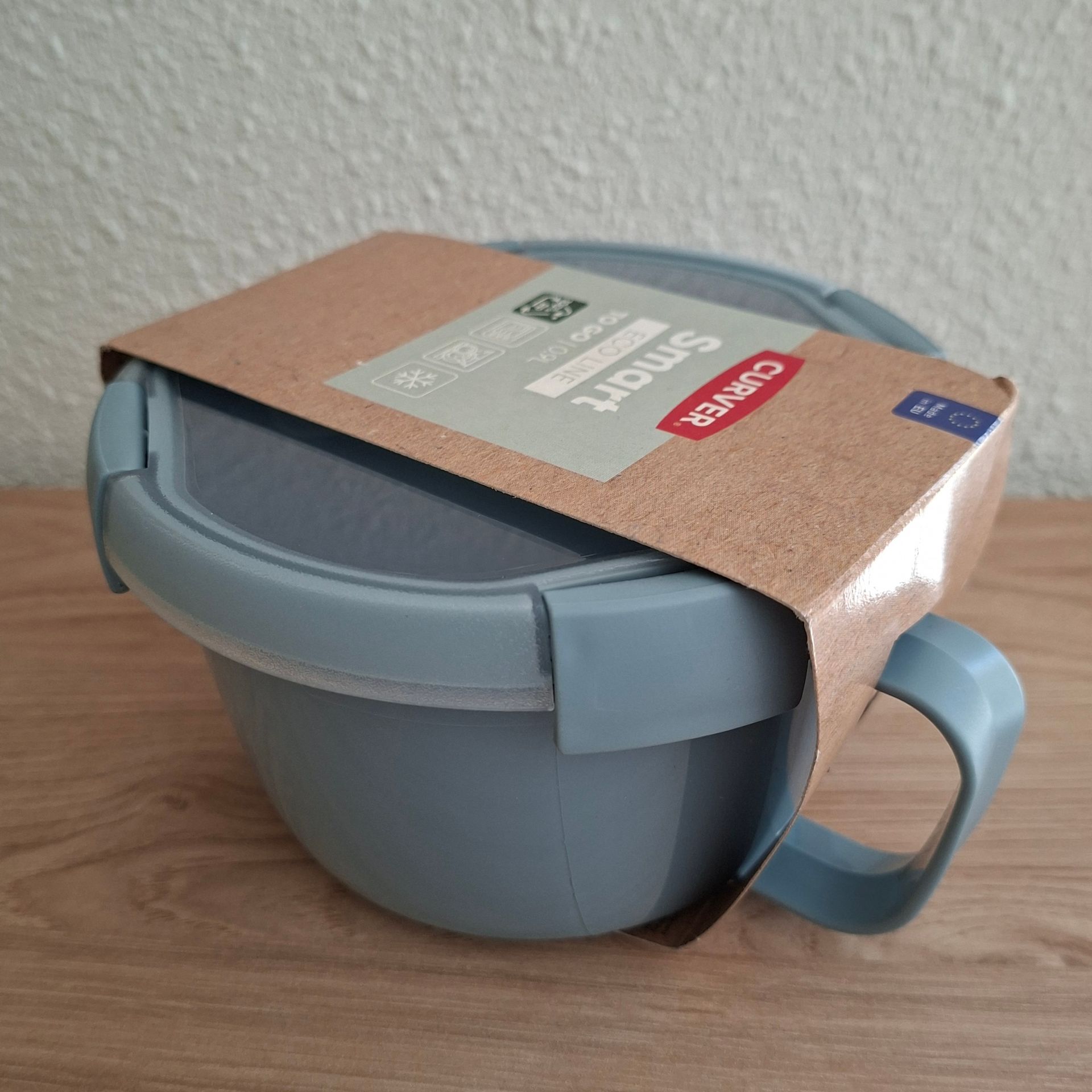 Curver Smart Eco Line To Go soepkom/lunchbeker - blauwgrijs - 0,9 liter