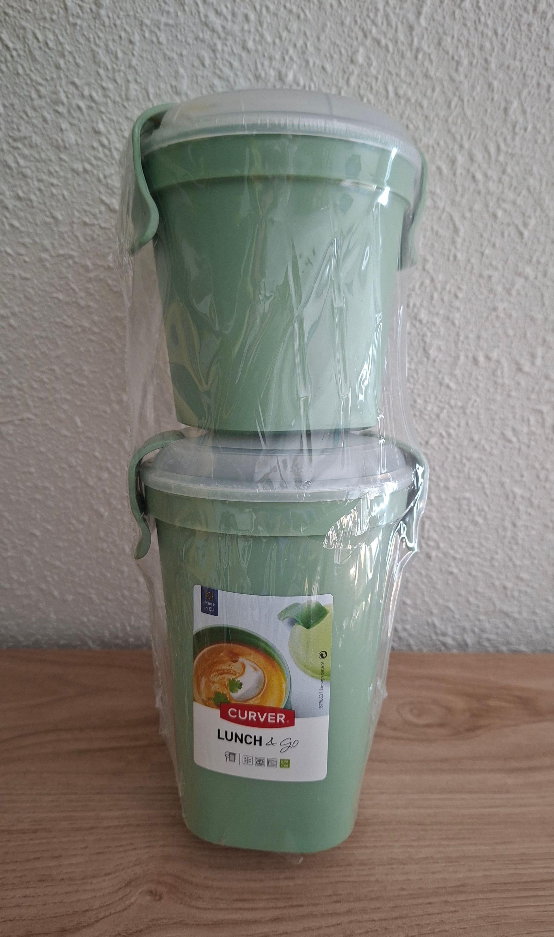 Curver Lunch&Go lunchfoodbeker Set - groen - S en L