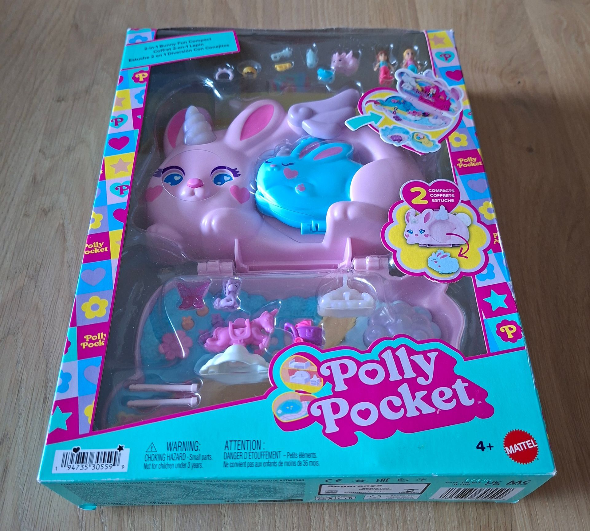 Polly Pocket - Bunny Fun Compact - Mattel