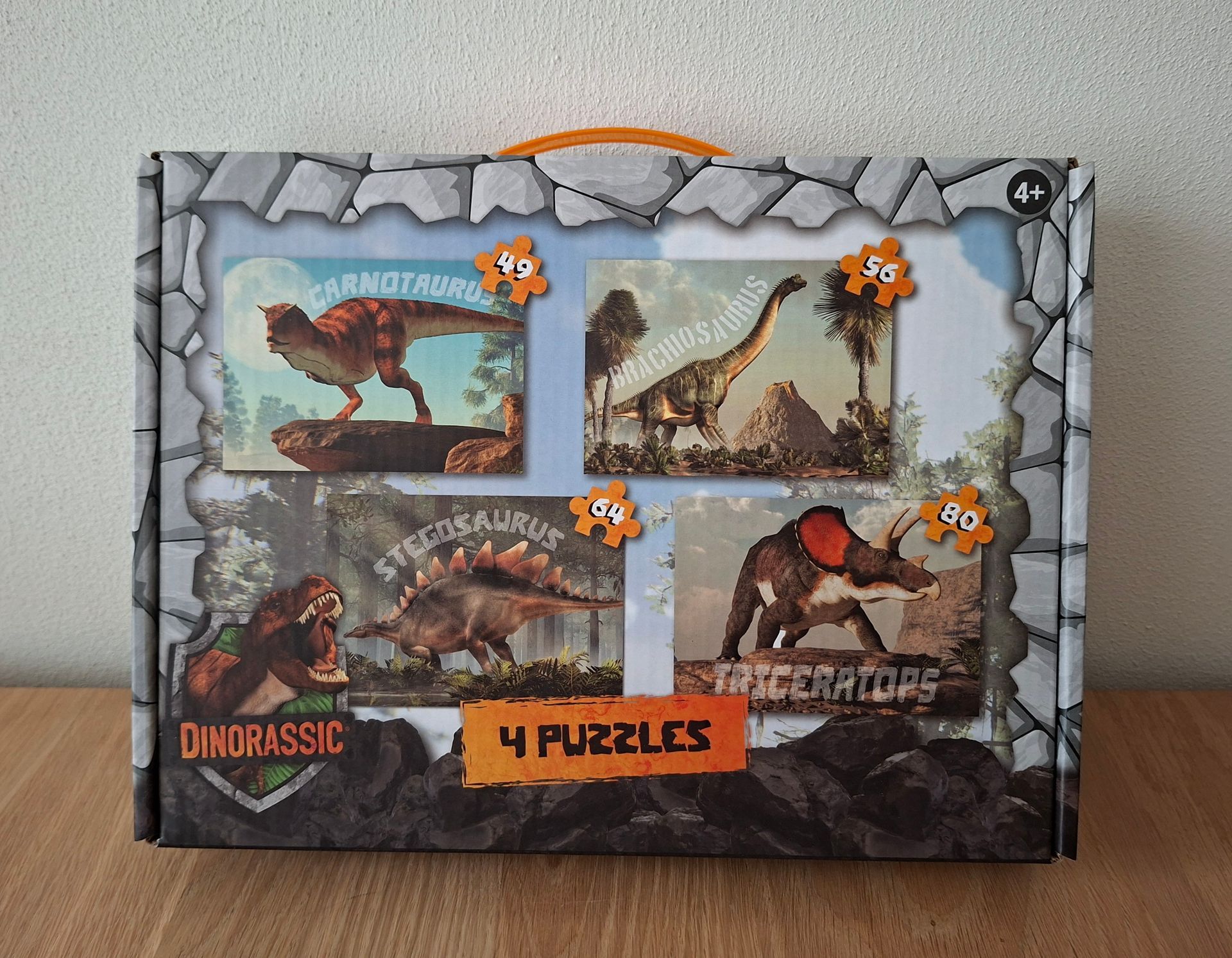 Dinorassic 4-in-1 legpuzzel - dinosaurussen