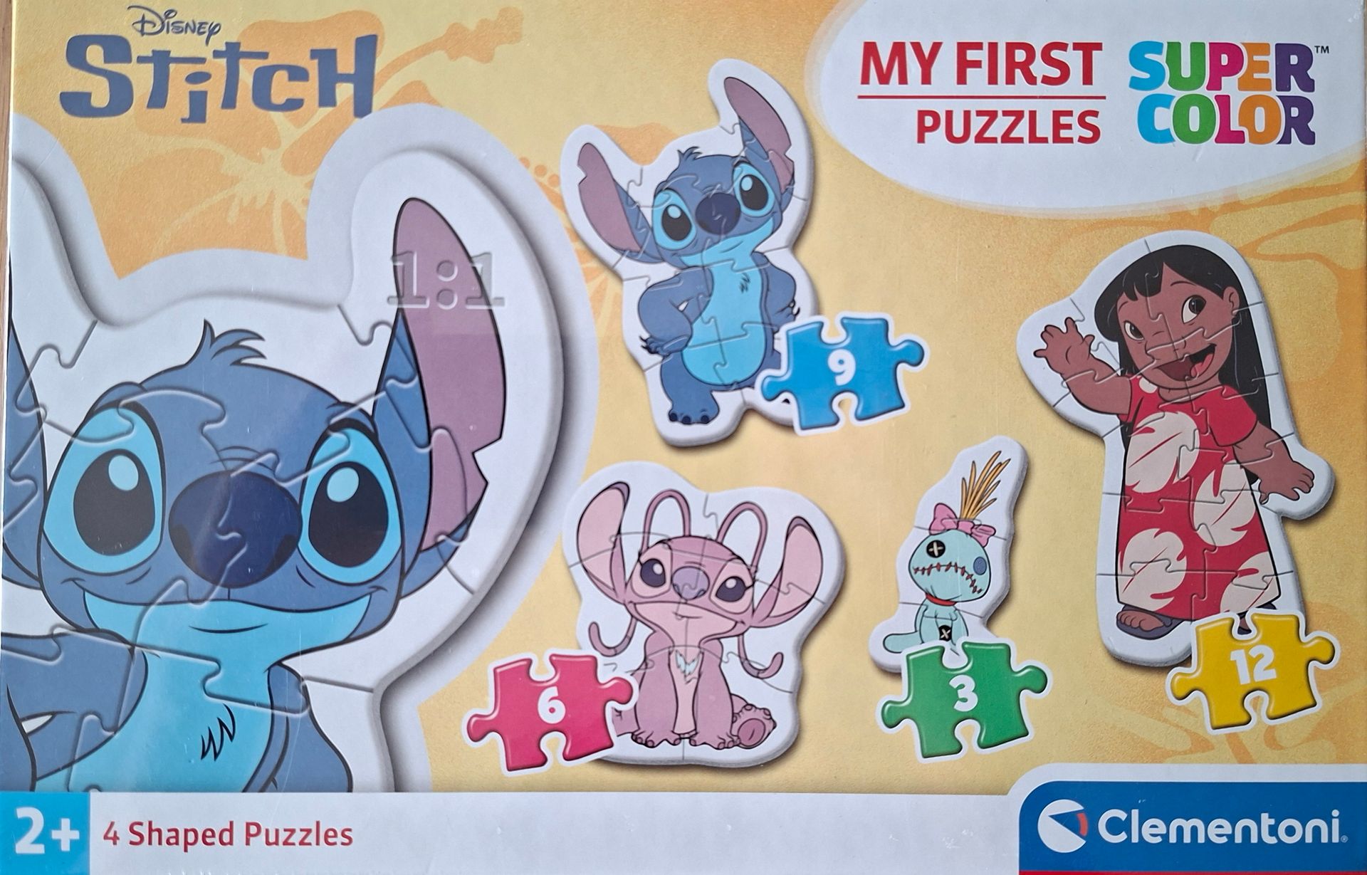 Clementoni My First Puzzle - Disney Stitch - set van 4 kinderpuzzels