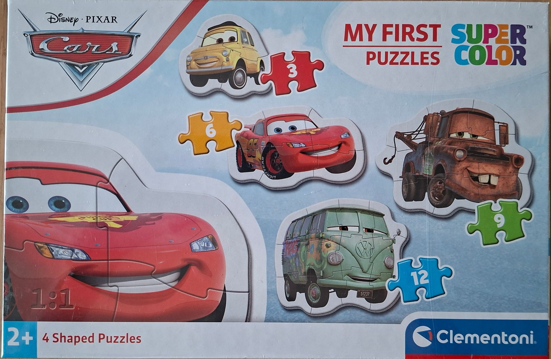 Clementoni My First Puzzle - Disney Cars - set van 4 kinderpuzzels