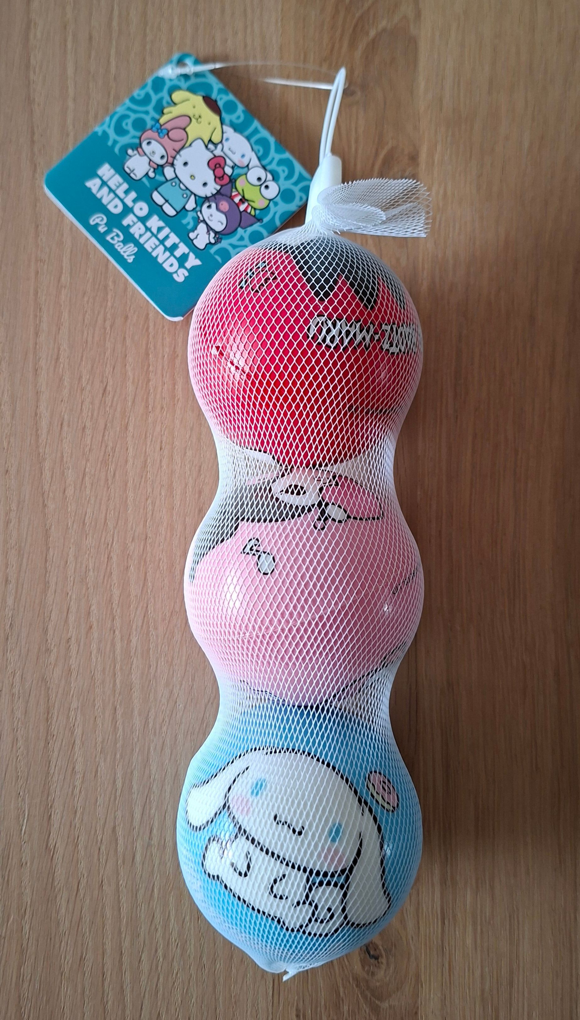 Set van 3 PU ballen -  Hello Kitty and Friends