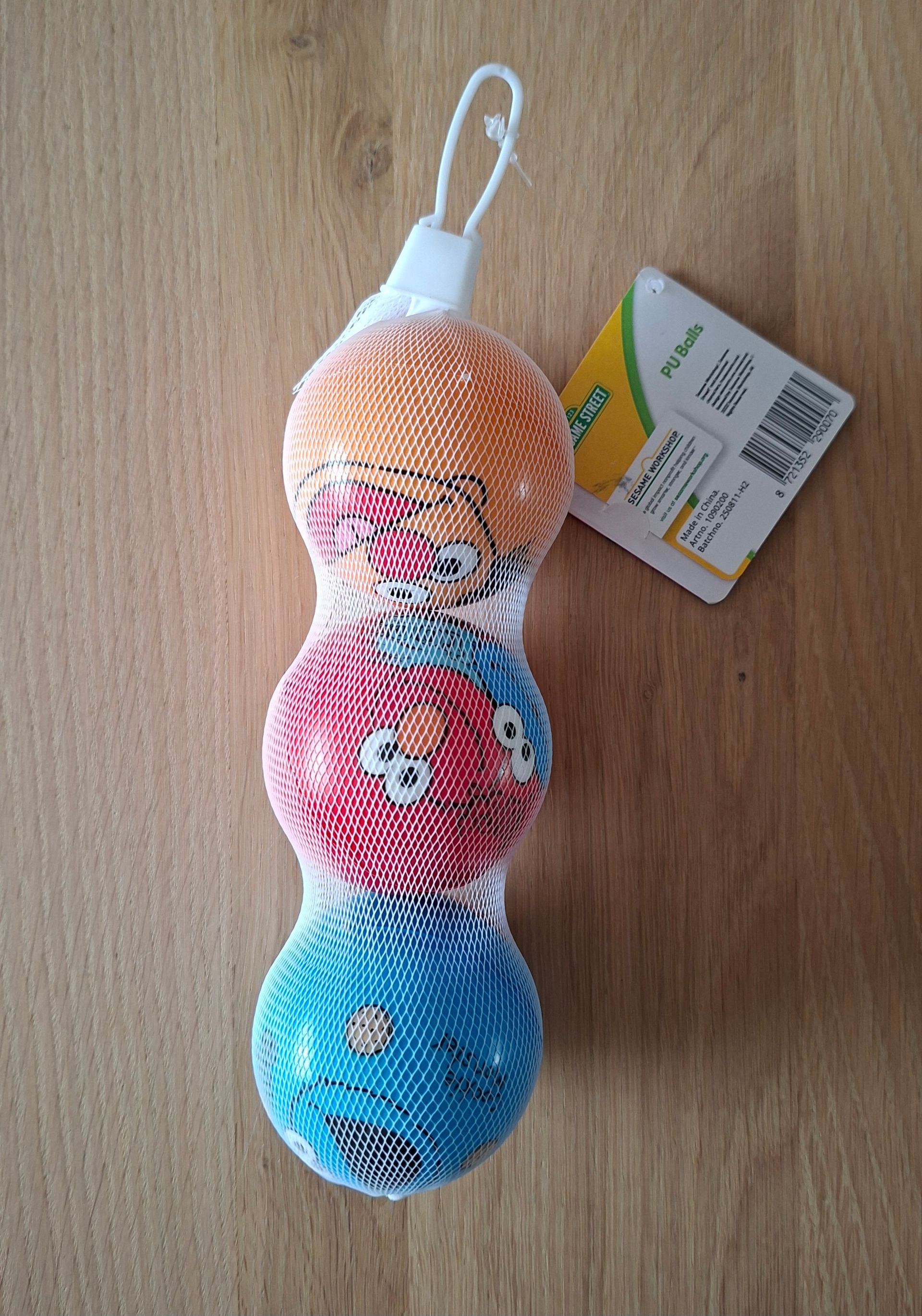 Set van 3 PU ballen - Sesamstraat