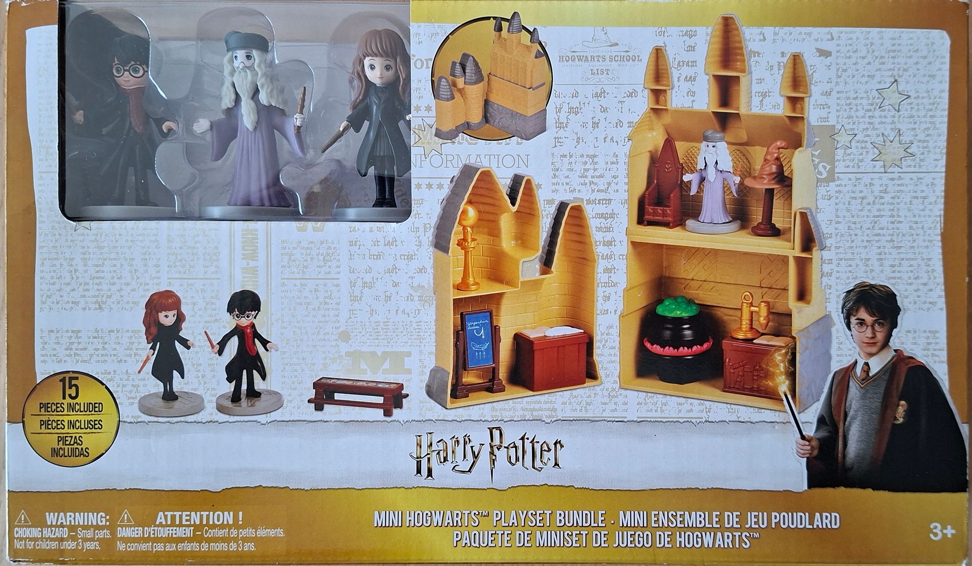 Harry Potter Mini Hogwarts 15-delige speelset - Spin Master