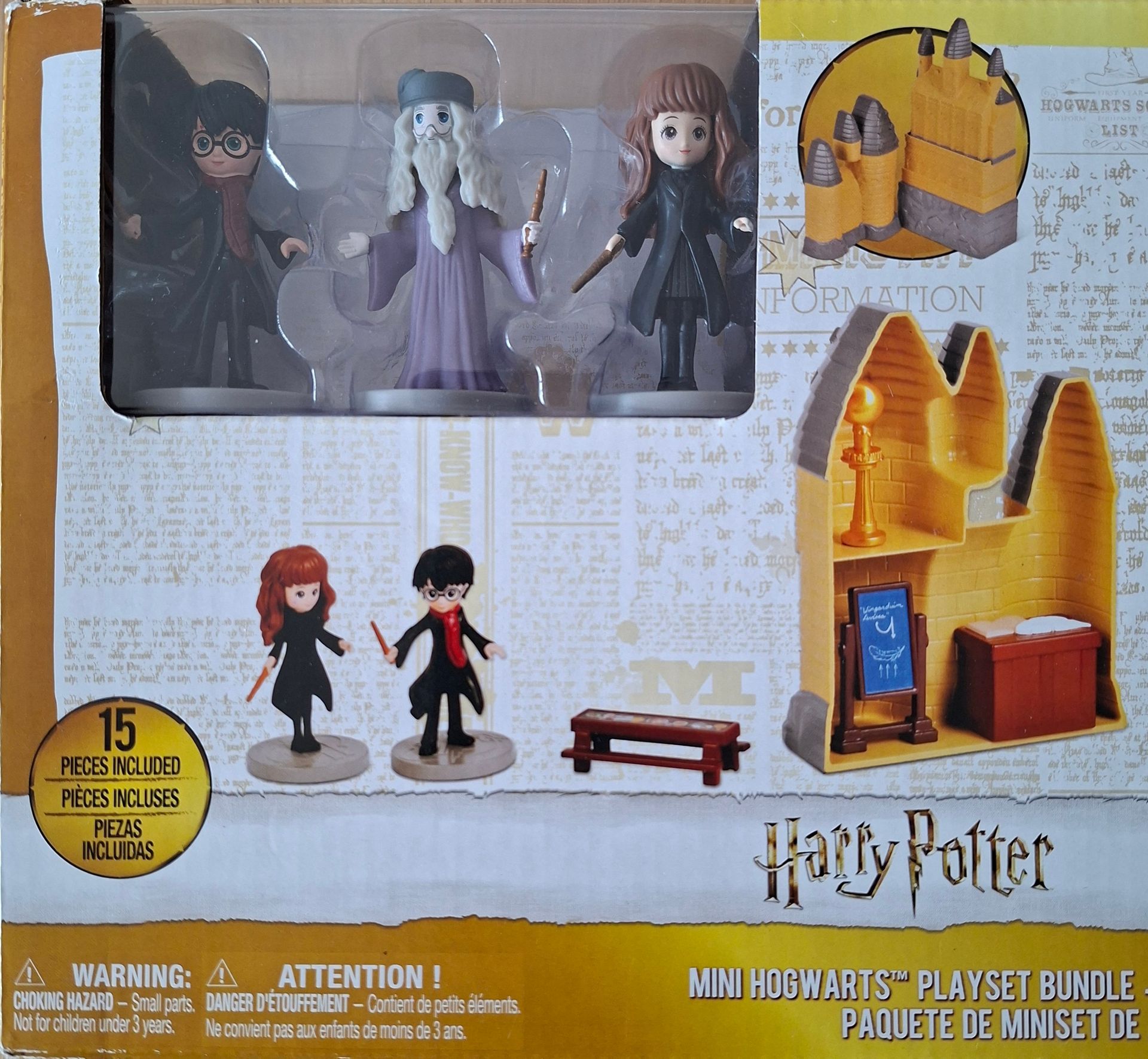 Harry Potter Mini Hogwarts 15-delige speelset - Spin Master
