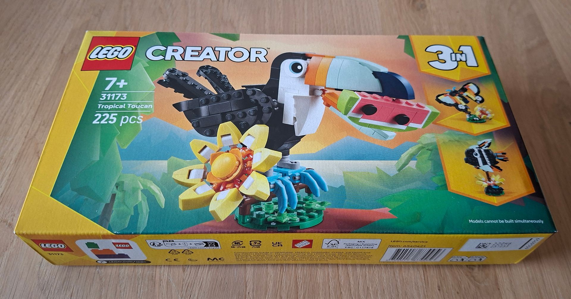 LEGO Creator Wilde Dieren: Tropische Toekan 3-in-1 - artikelnummer 31173