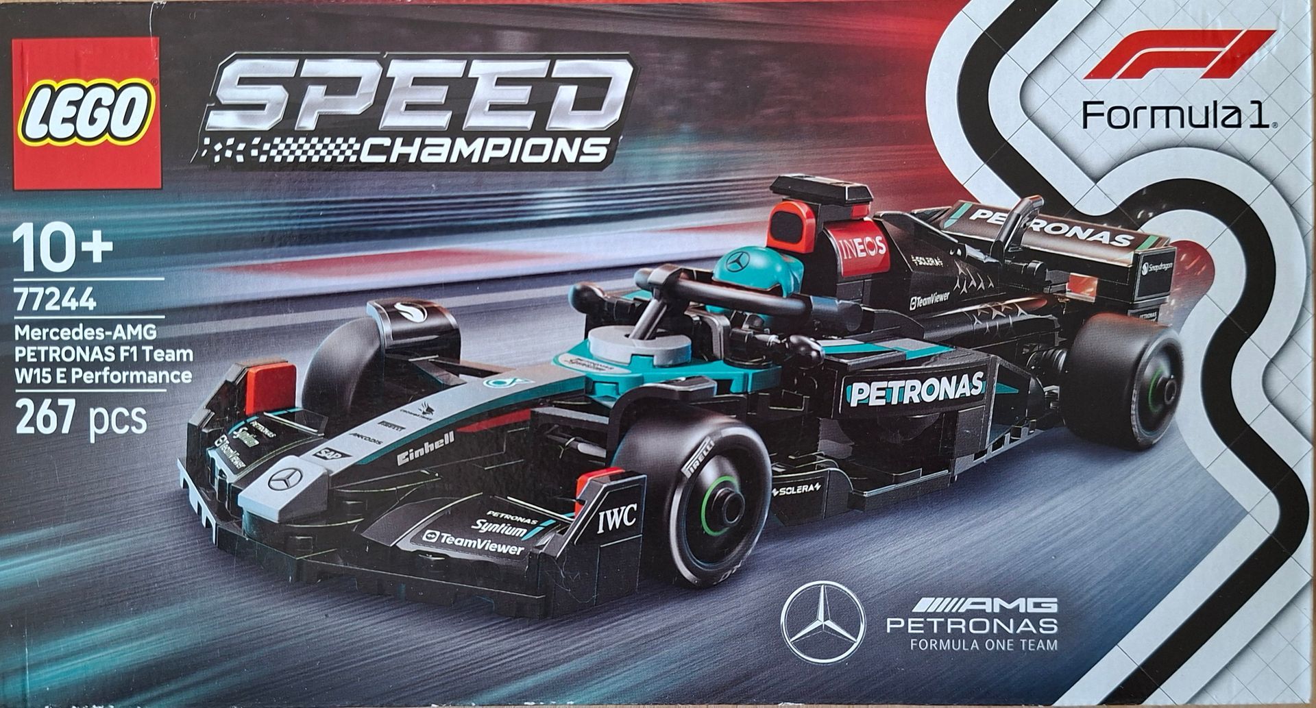LEGO Speed Champions Mercedes-AMG F1 W15 racewagen - artikelnummer 77244