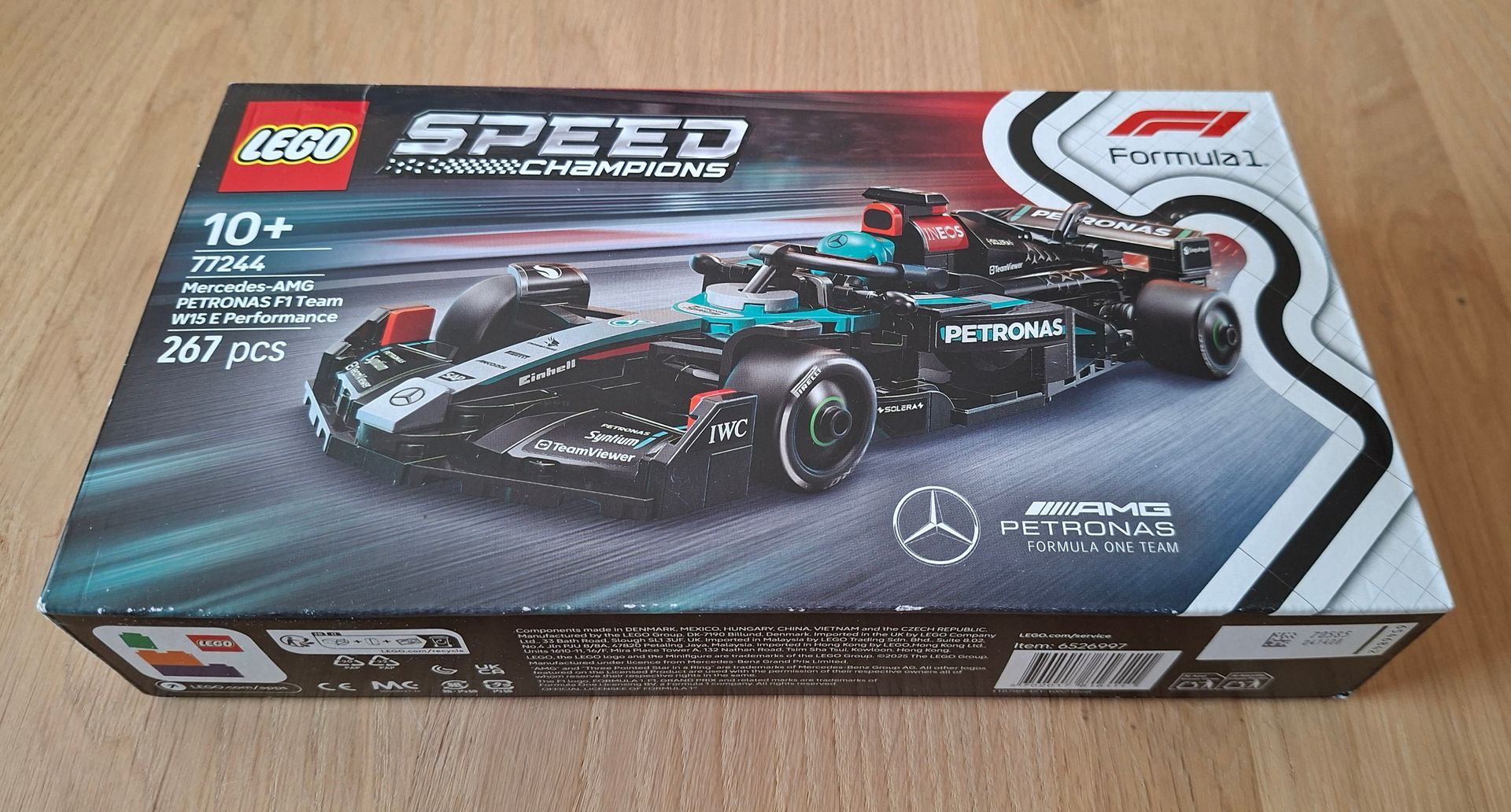 LEGO Speed Champions Mercedes-AMG F1 W15 racewagen - artikelnummer 77244