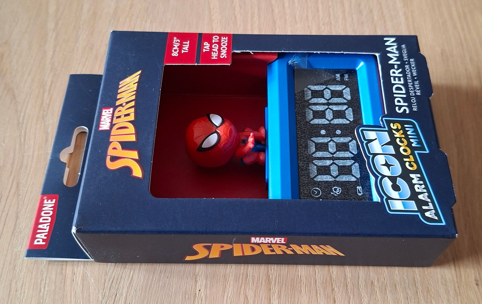 Paladone Marvel Spiderman Icon Wekker - compacte kinderwekker