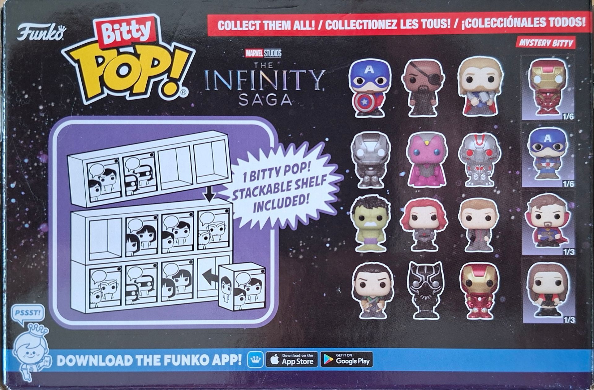 Funko Bitty POP! - Marvel The Infinity Saga- War Machine, Vision, Ultron - 4-pack
