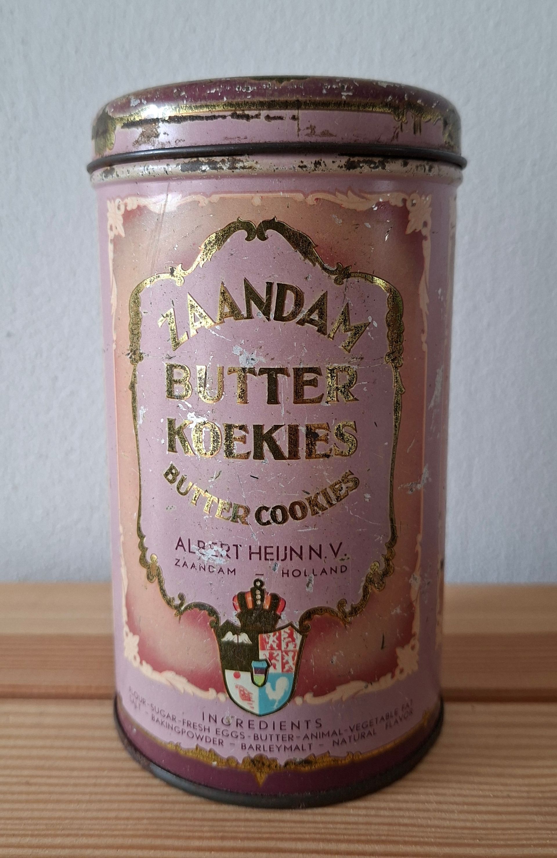 Vintage Albert Heijn koekblik - Zaandam Butter Koekies