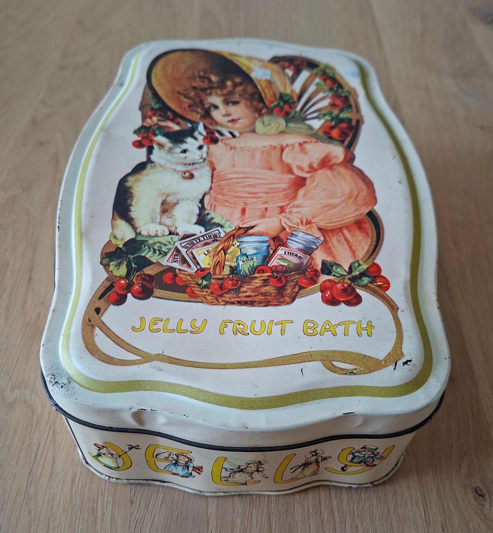 Vintage blik Jelly Fruit Bath - Borsari Parma
