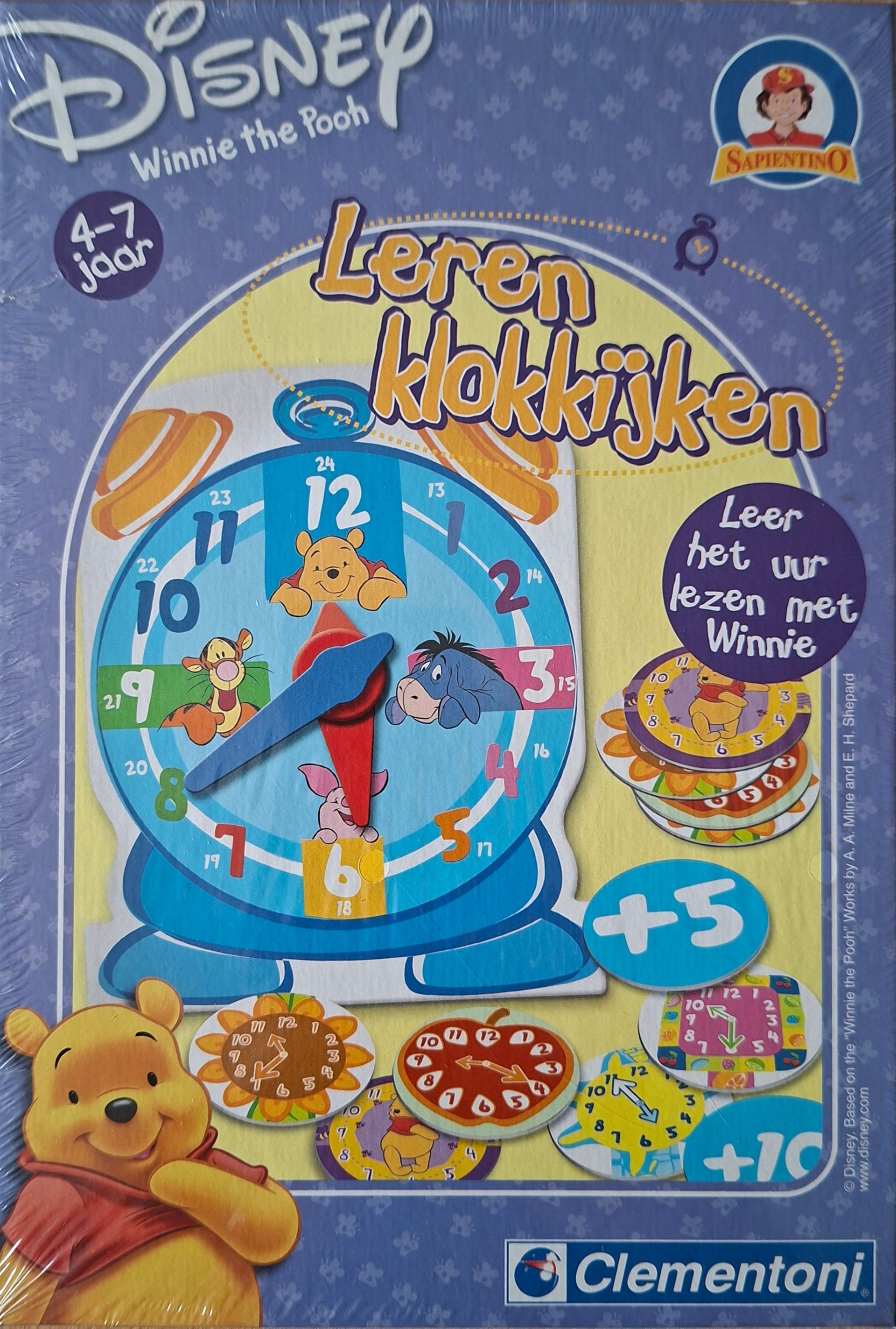 Disney Winnie the Pooh Leren Klokkijken - Clementoni