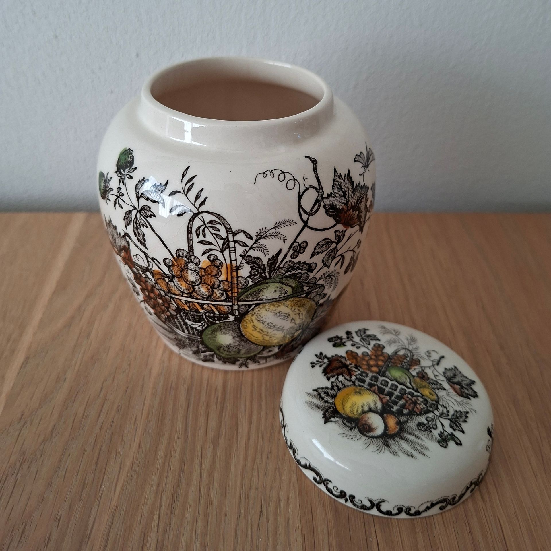Vintage Mason's Ironstone gemberpotje - Fruit Basket