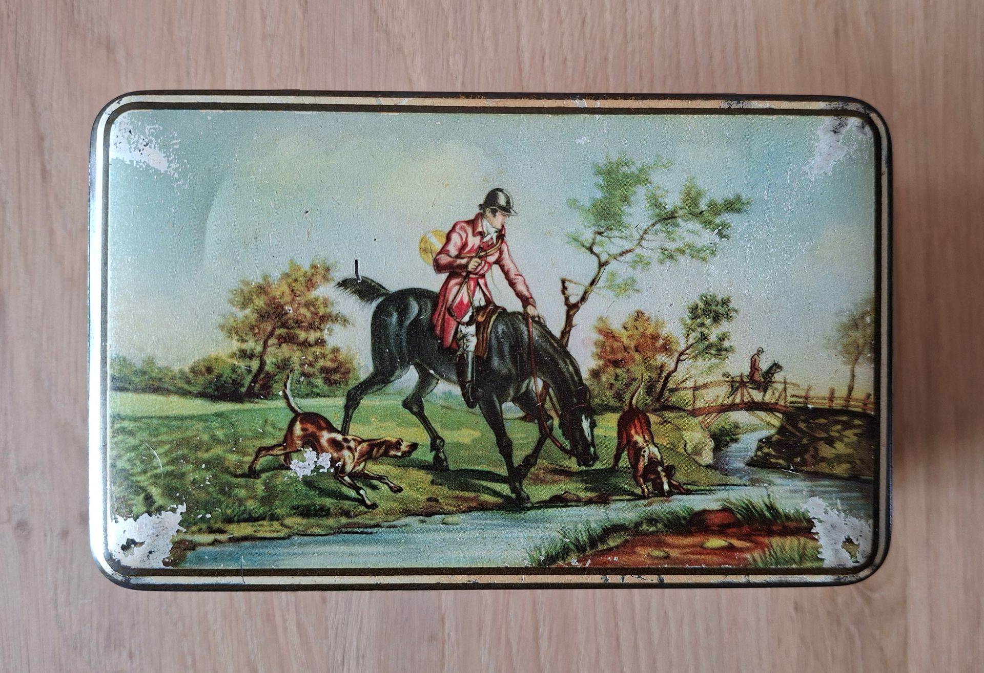 Vintage koekblik met Engelse vossenjacht afbeelding - De Gruyter