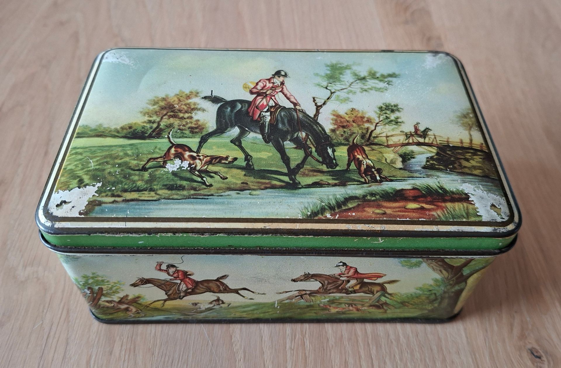 Vintage koekblik met Engelse vossenjacht afbeelding - De Gruyter
