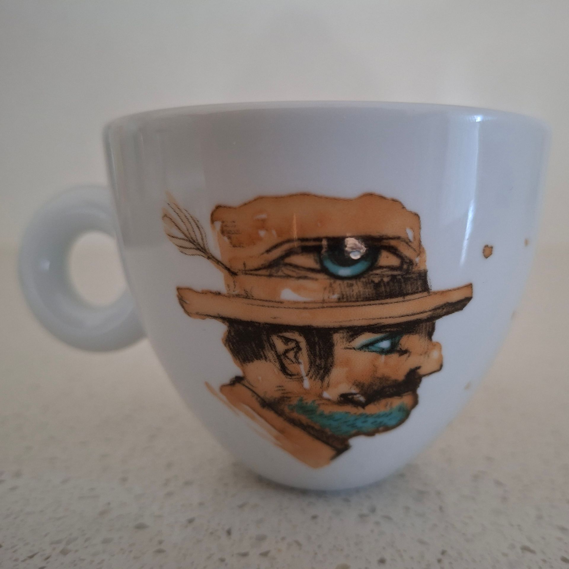 Koffiekopje met schotel uit de Illy Art Collection - Max Petrone - 2-delige set