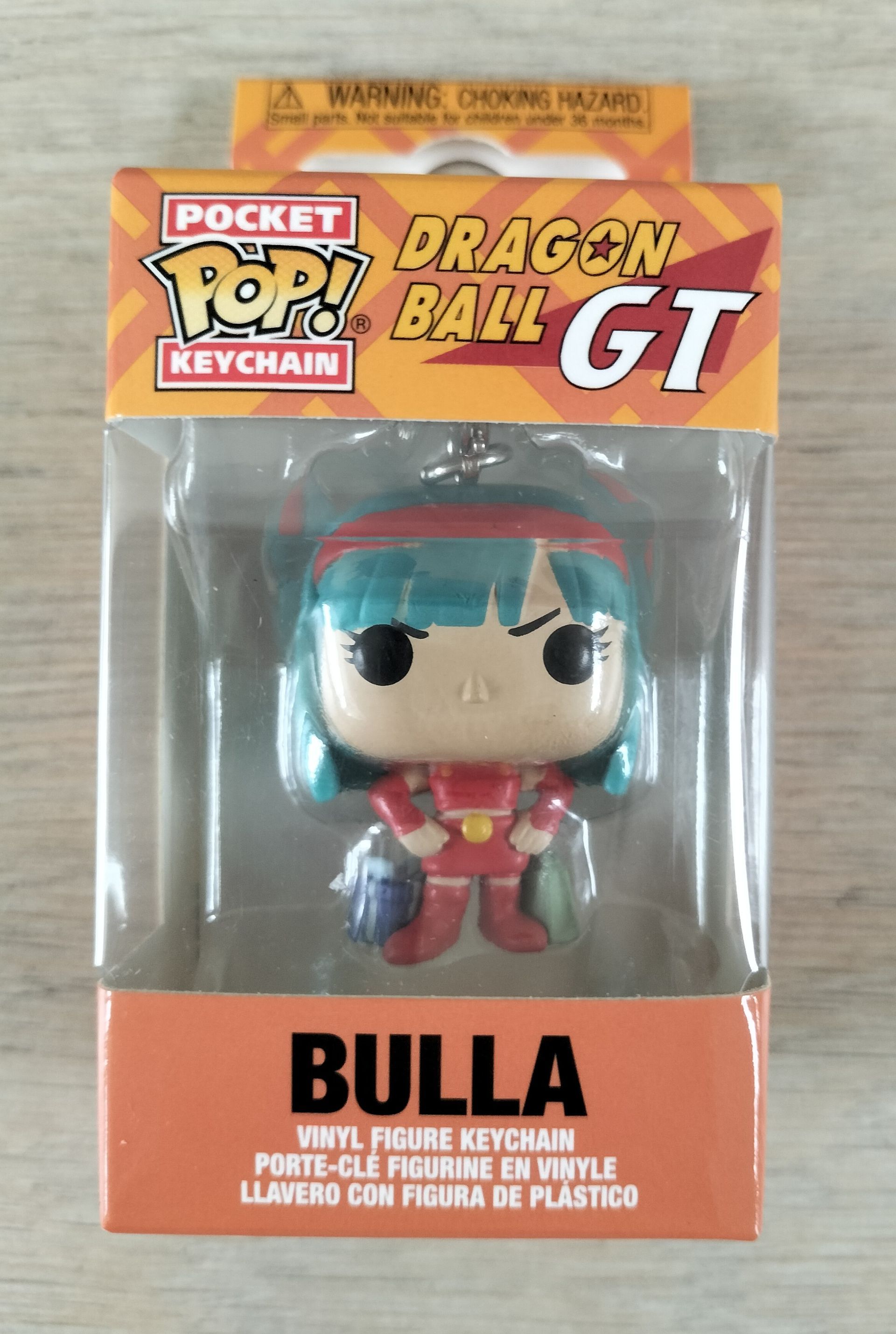 Pocket Pop! sleutelhanger van Bulla uit Dragon Ball GT, in de originele verpakking.