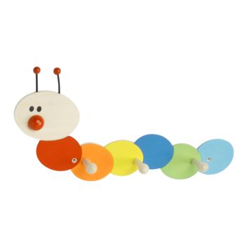 Kinderkapstok rups met 3 haken - Bieco