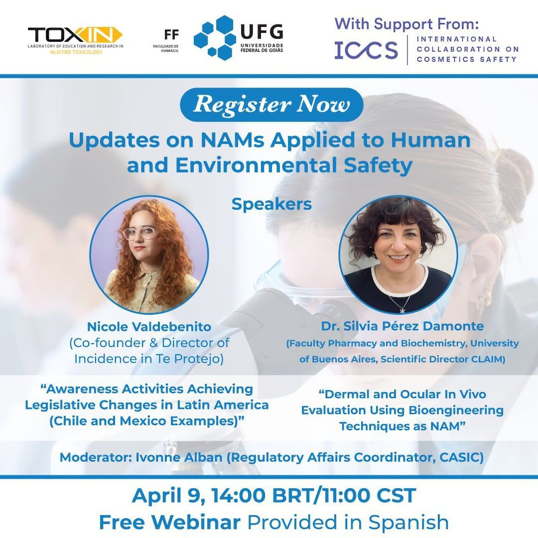 Register now for webinar 5 of Updates on New Approach Methodologies (NAMs) Applied to Human and Environmental Safety