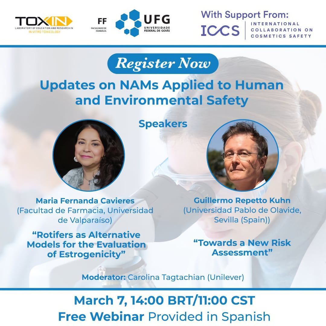 Register now for webinar 4 of Updates on New Approach Methodologies (NAMs) Applied to Human and Environmental Safety