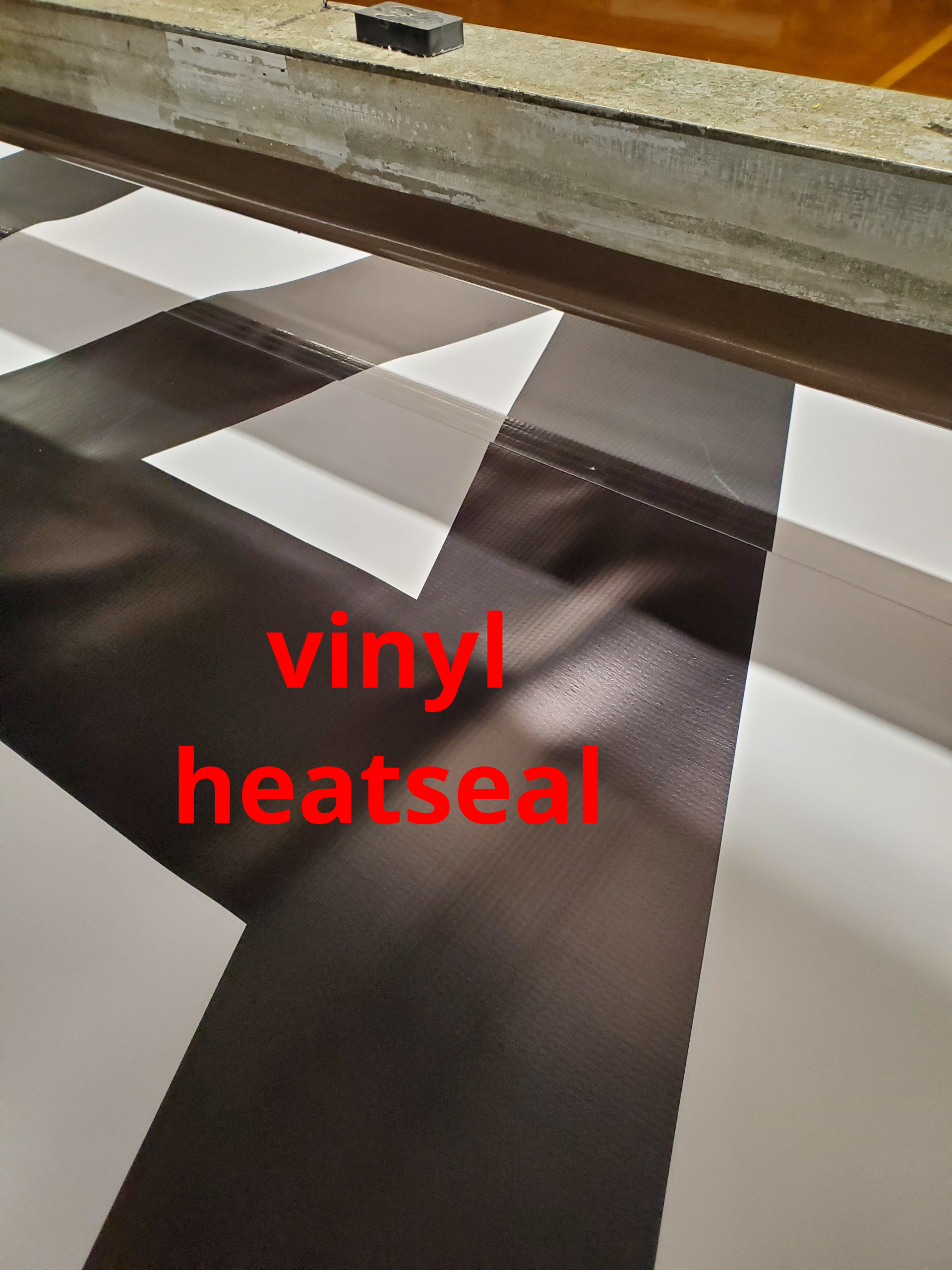 Vinyl heat-sealed printed banner