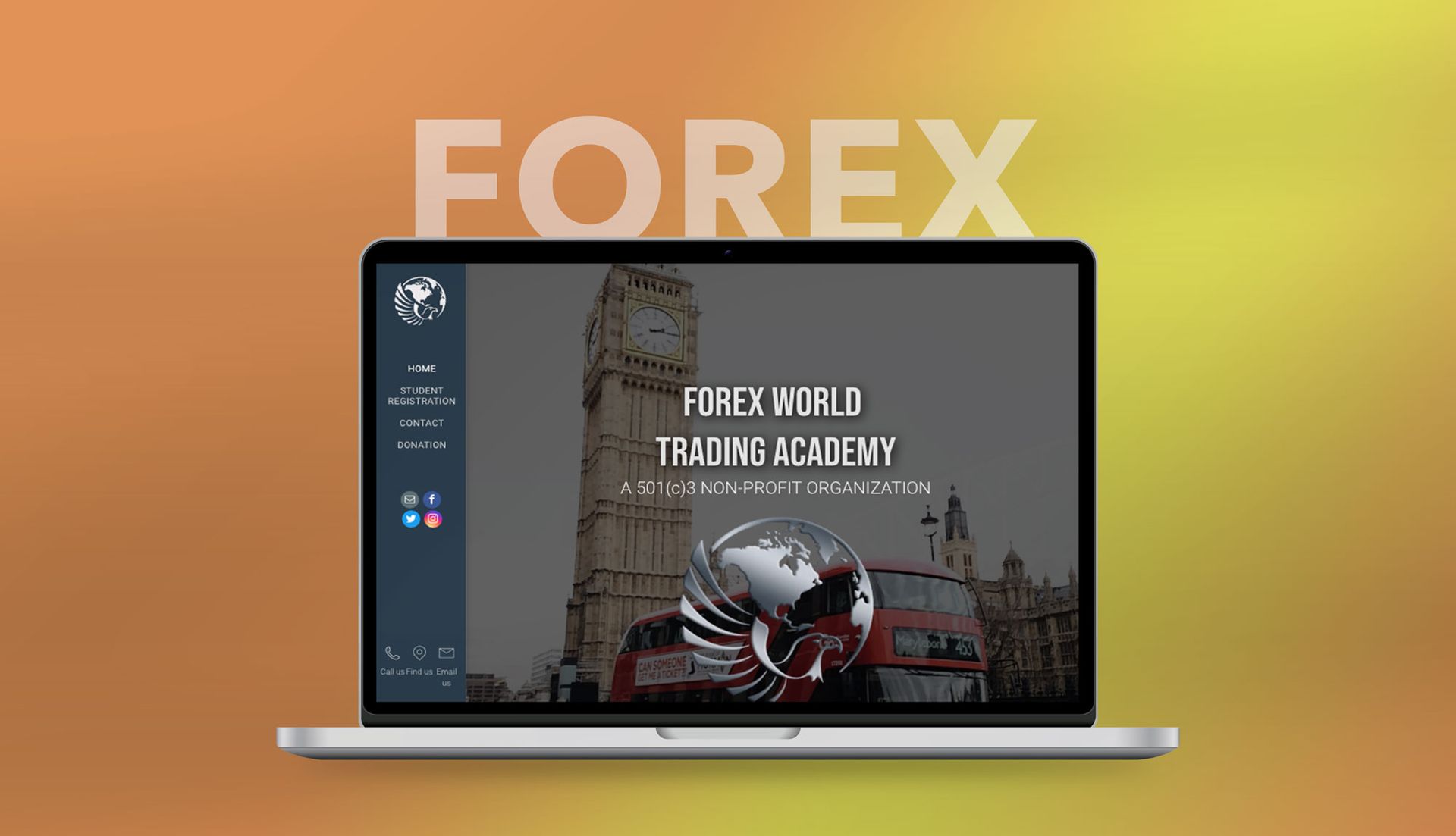 A laptop with the word forex on top of it