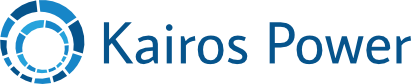 Kairos Power logo with blue circular icon and text on white background